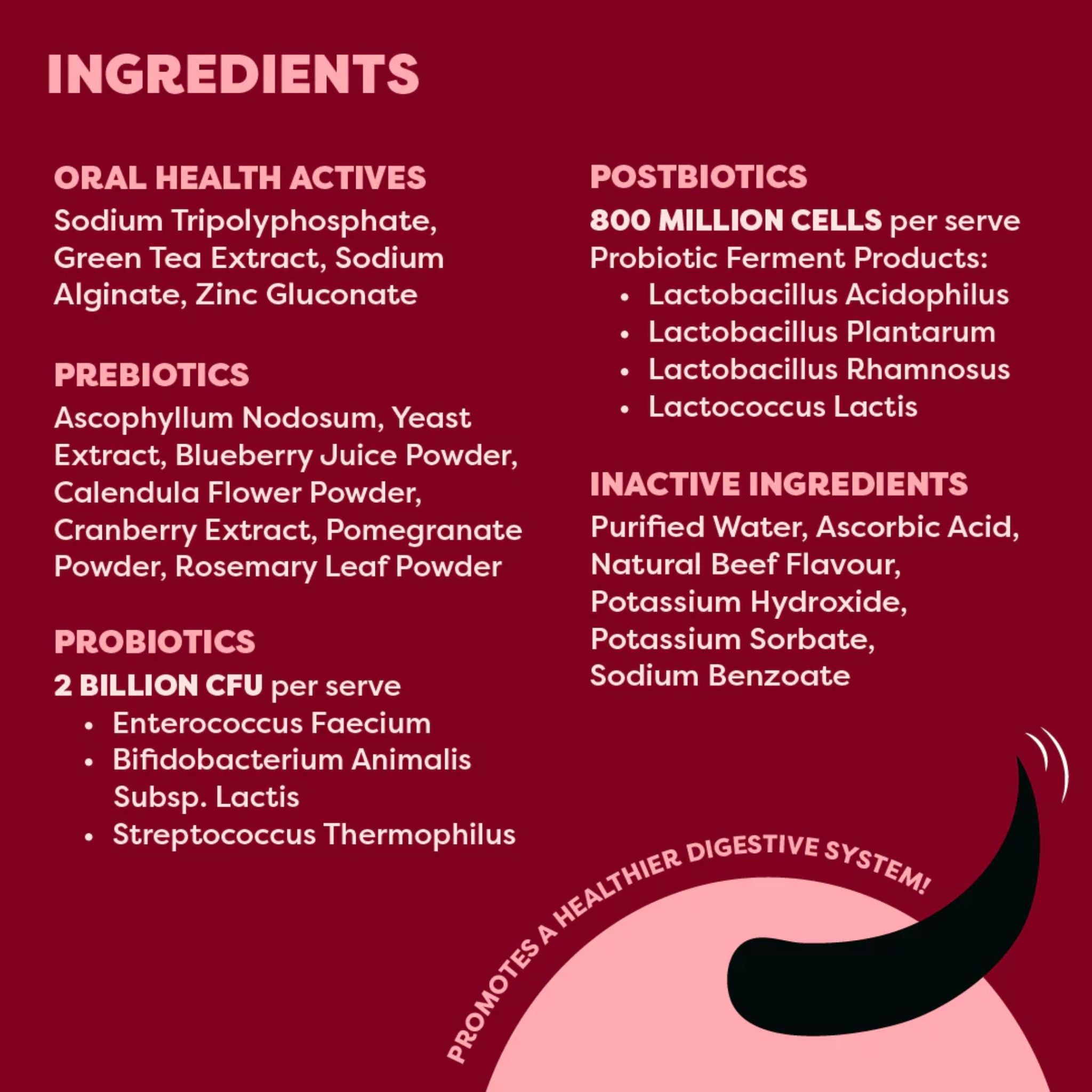 Bell and Bone Dog Dental Topper - Beef