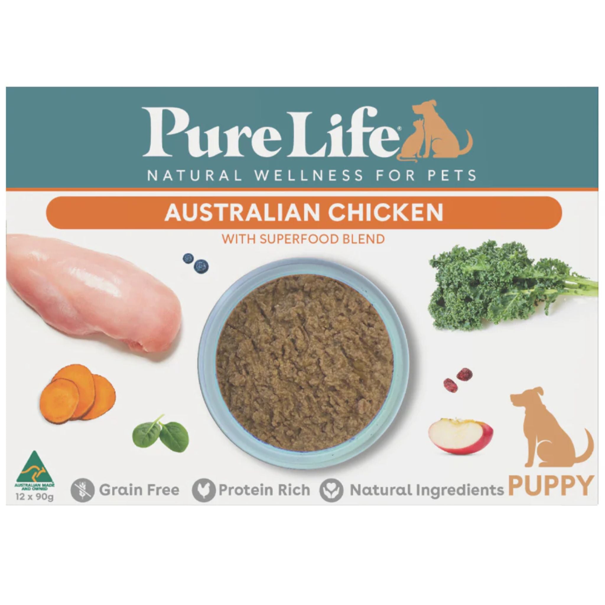 Pure Life Wet Puppy Food Australia Chicken Pate