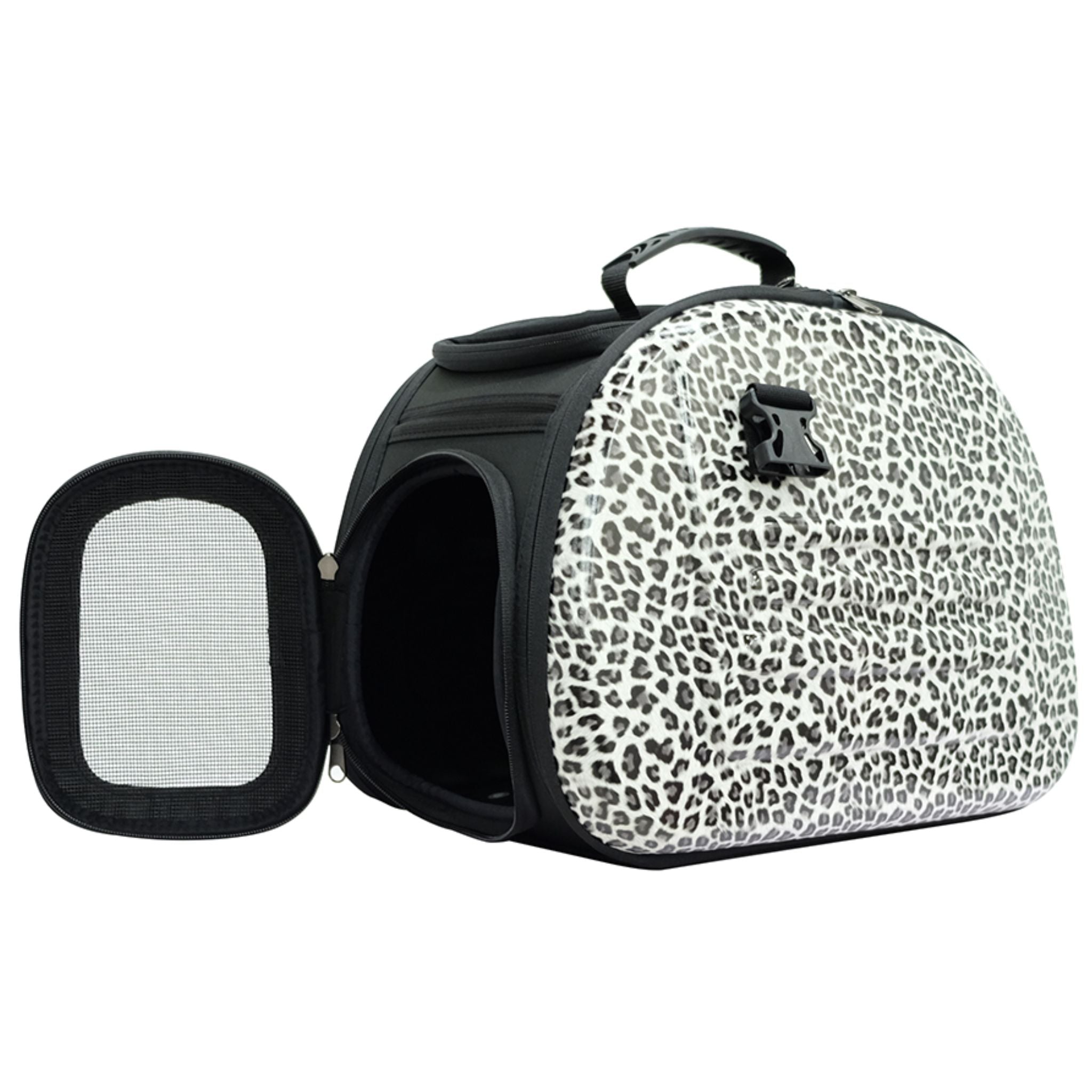 Ibiyaya Classic Eva Soft-Sided Travel Pet Carrier - Leopard | PeekAPaw Pet Supplies