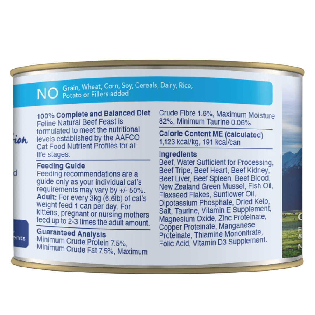 Feline Natural Canned Beef Feast