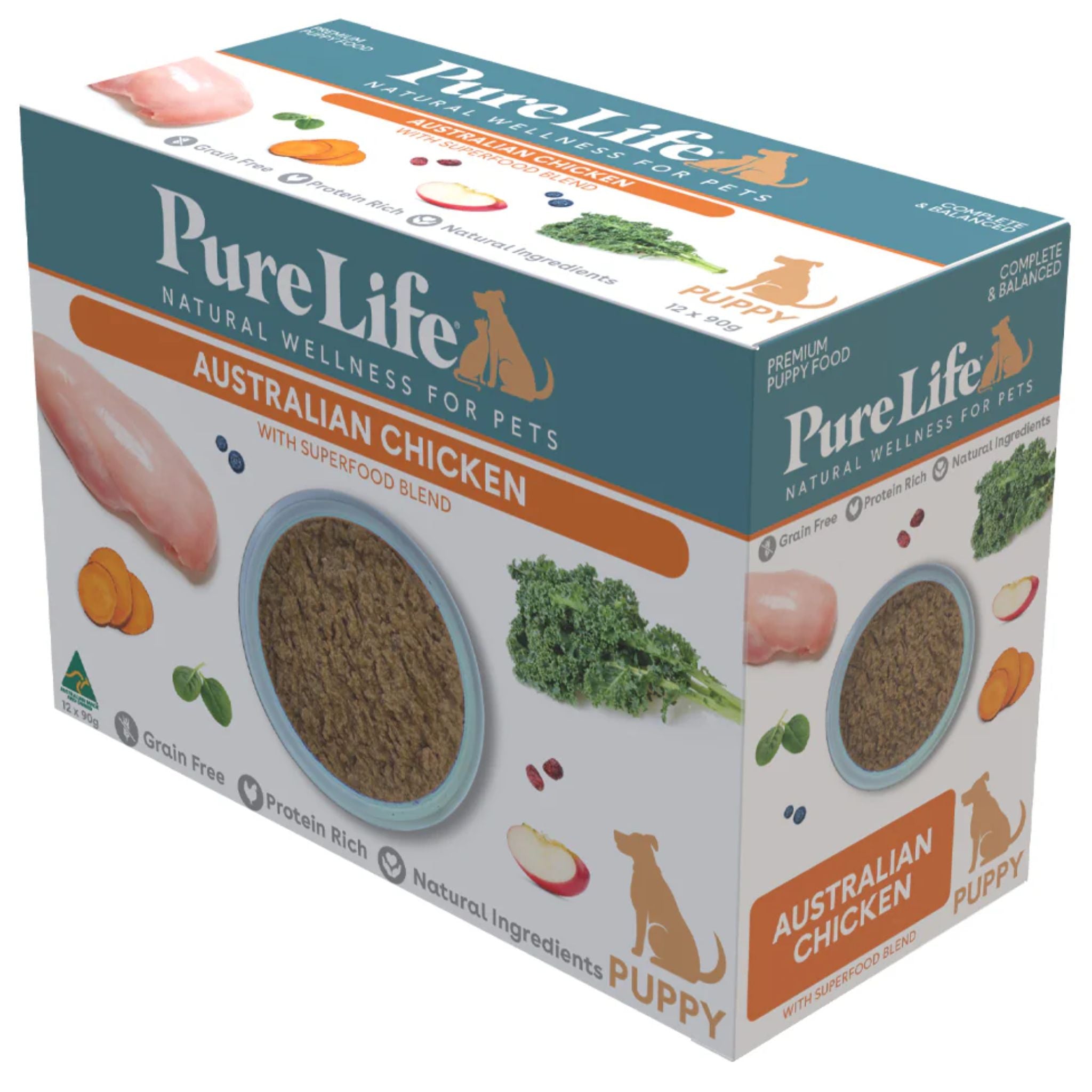 Pure Life Wet Puppy Food Australia Chicken Pate