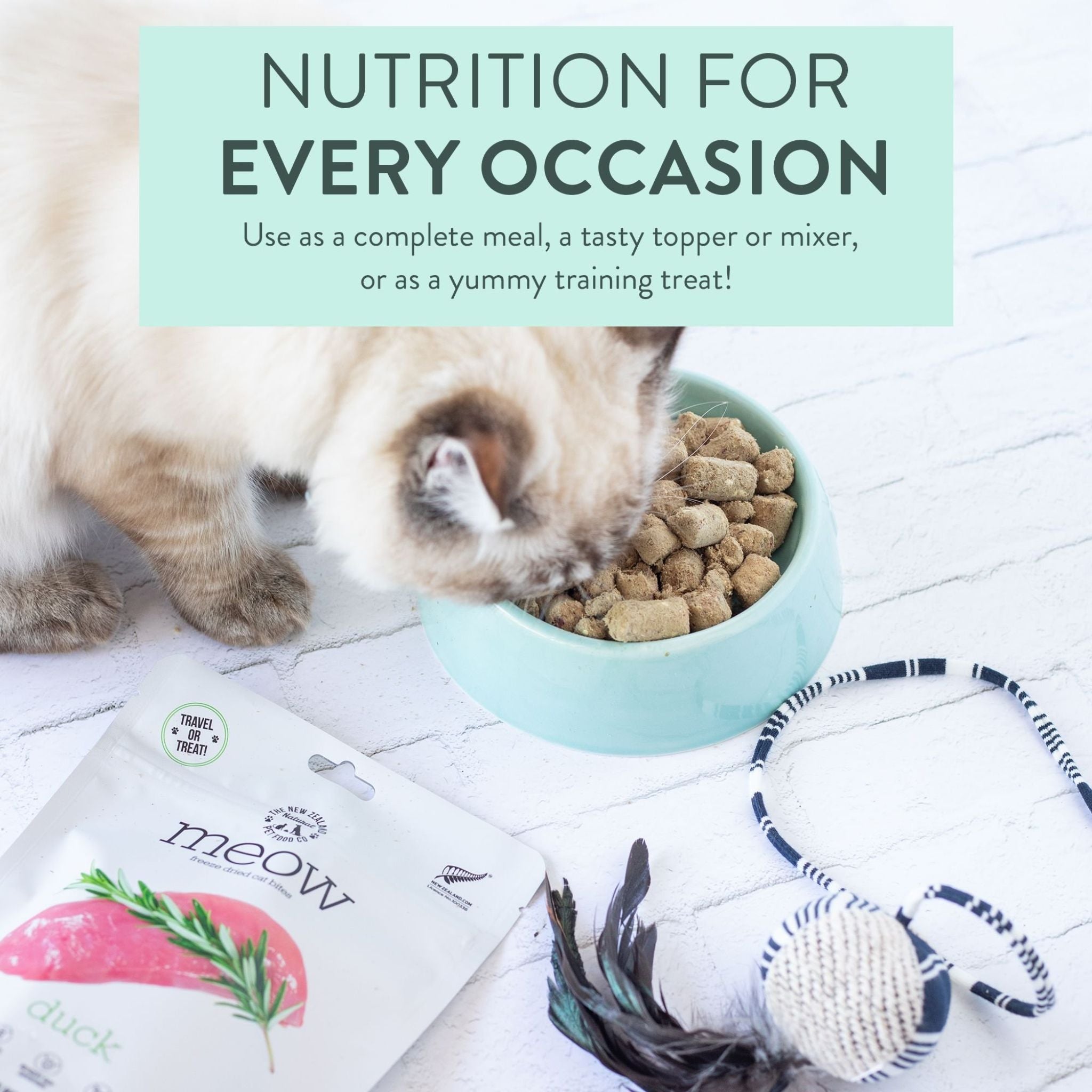 The New Zealand Natural Meow Freeze Dried Cat Treat Duck