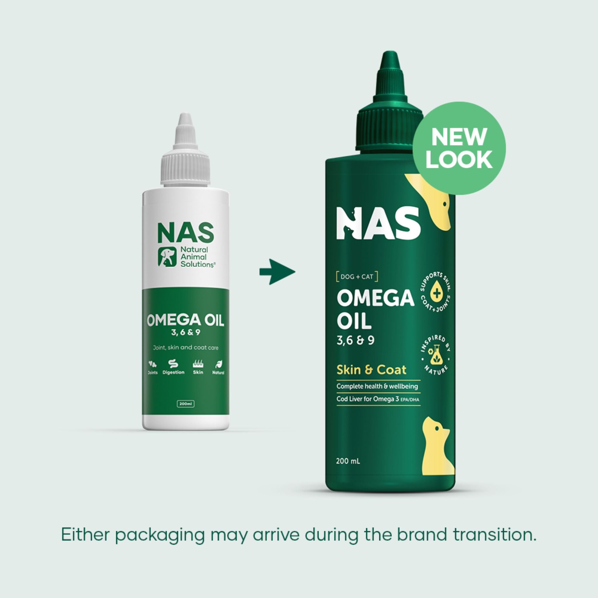 Natural Animal Solutions Omega Oil 3, 6 & 9 For Dogs, Cats, Horses & Small Animals