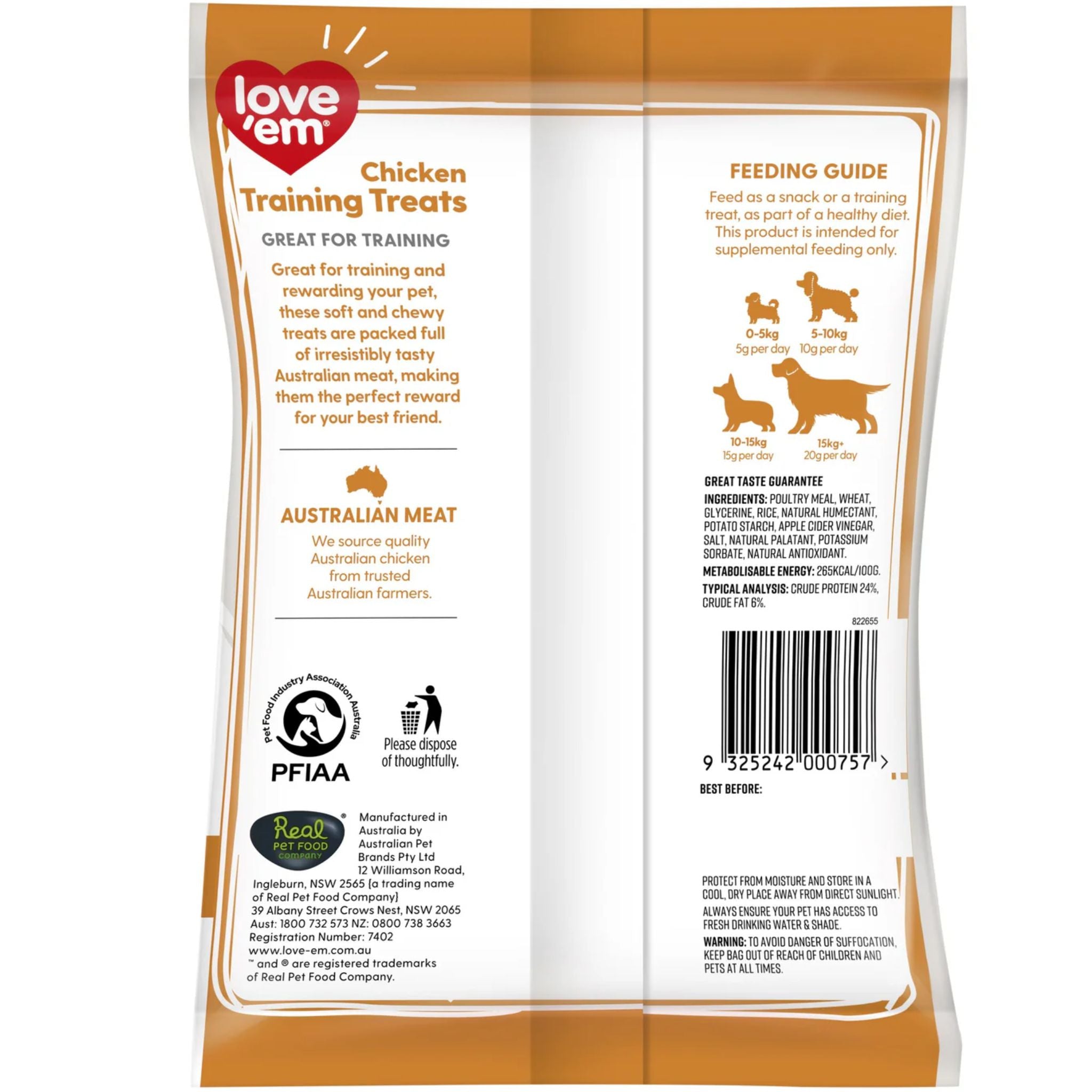 Love'em Chicken Dog Training Treats
