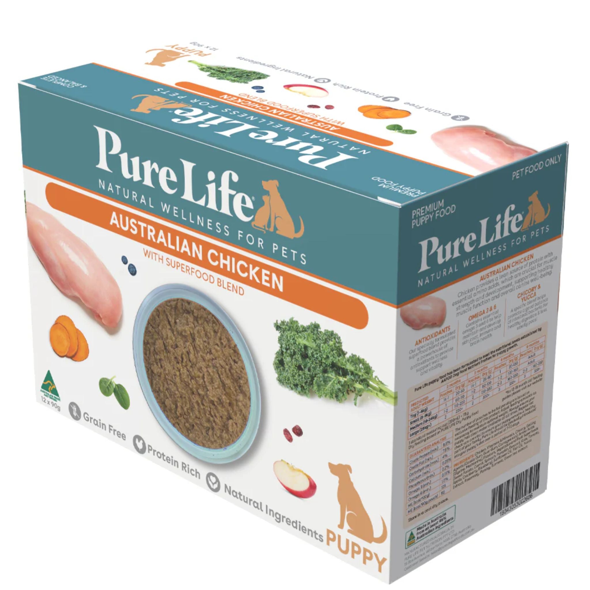 Pure Life Wet Puppy Food Australia Chicken Pate