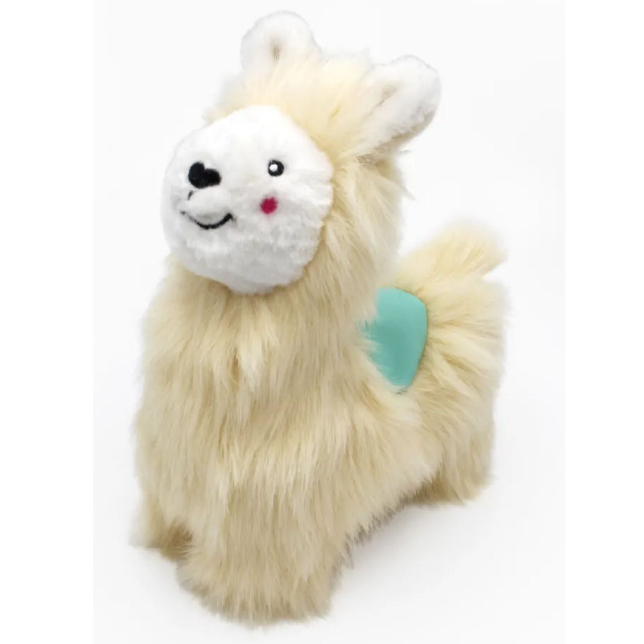 Zippy Paws Dog Toys Plush Wooliez - Larry the Llama