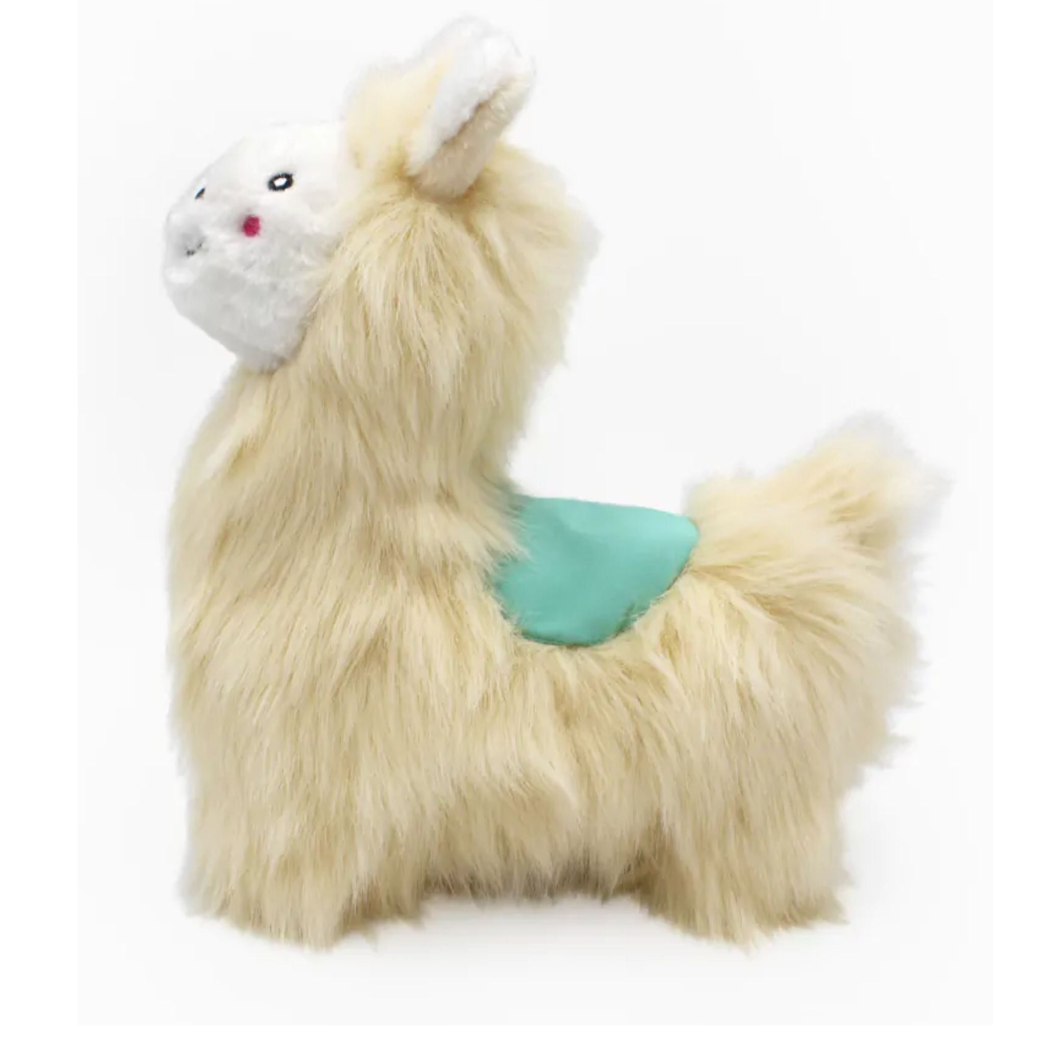 Zippy Paws Dog Toys Plush Wooliez - Larry the Llama
