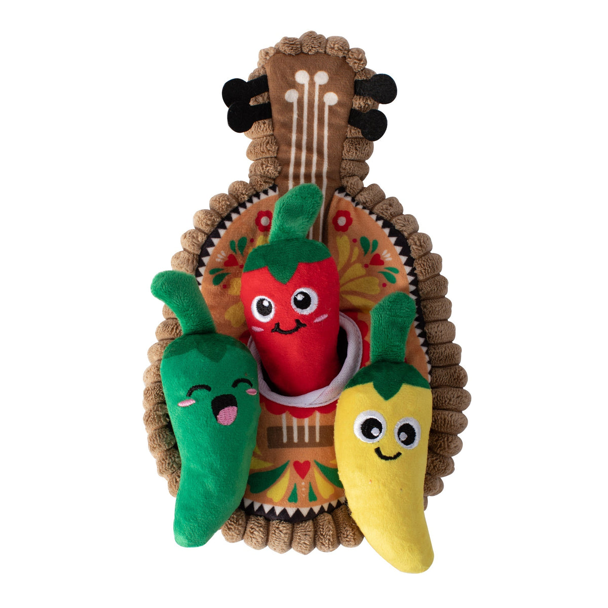 Fringe Studio Hide and Seek Dog Toy - Fiesta Till You Siesta — front view