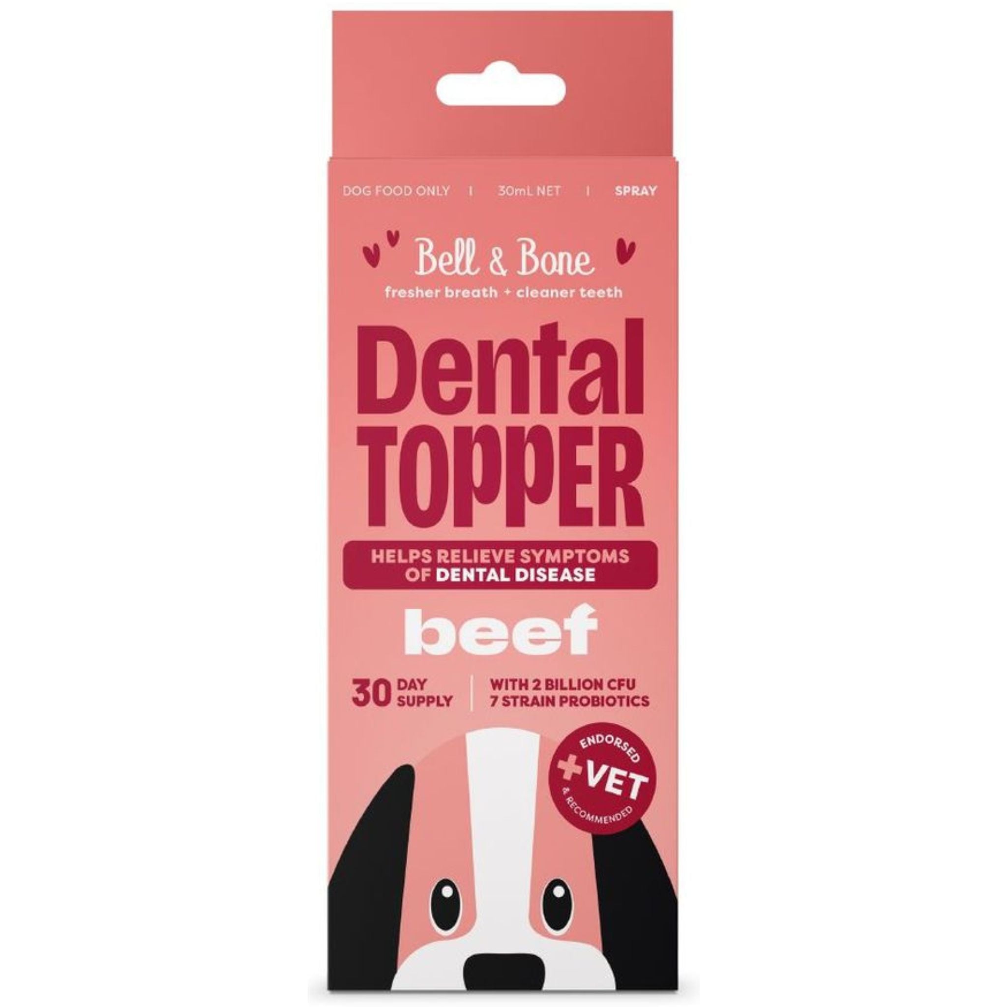 Bell and Bone Dog Dental Topper - Beef