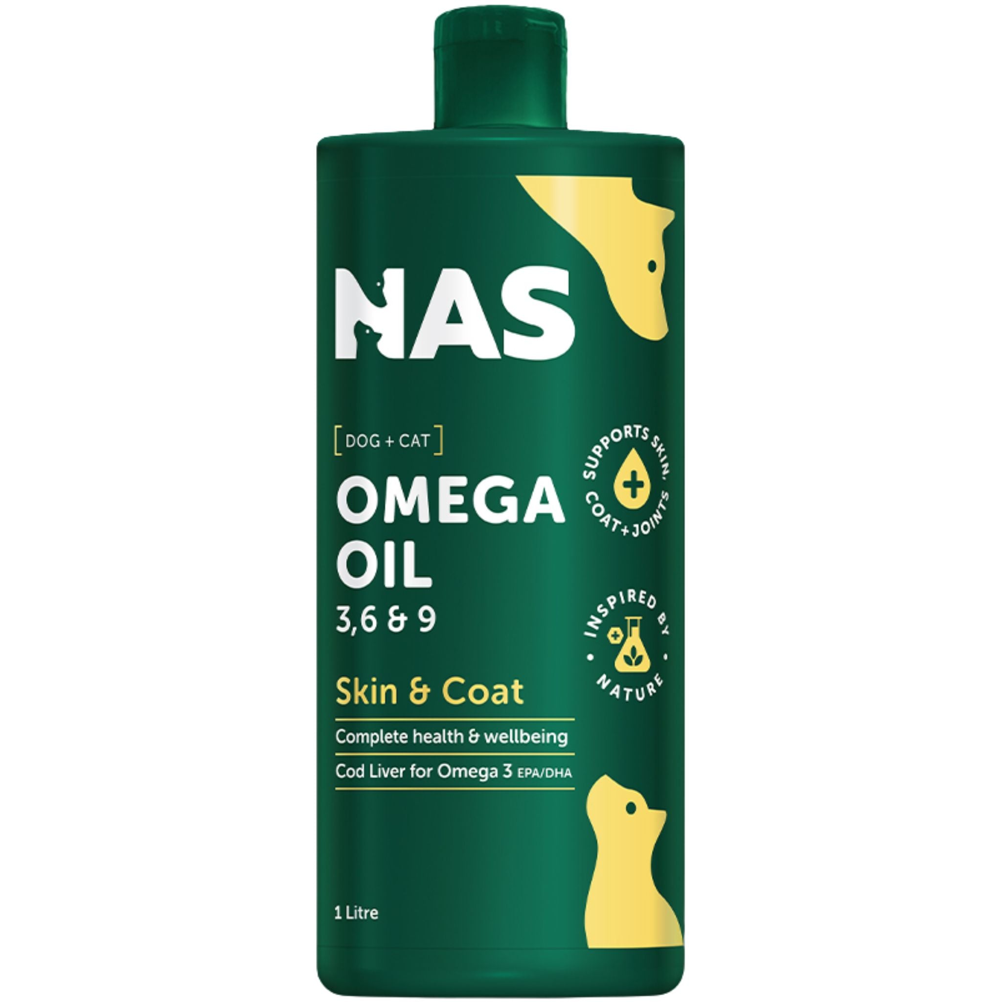 Natural Animal Solutions Omega Oil 3, 6 & 9 For Dogs, Cats, Horses & Small Animals