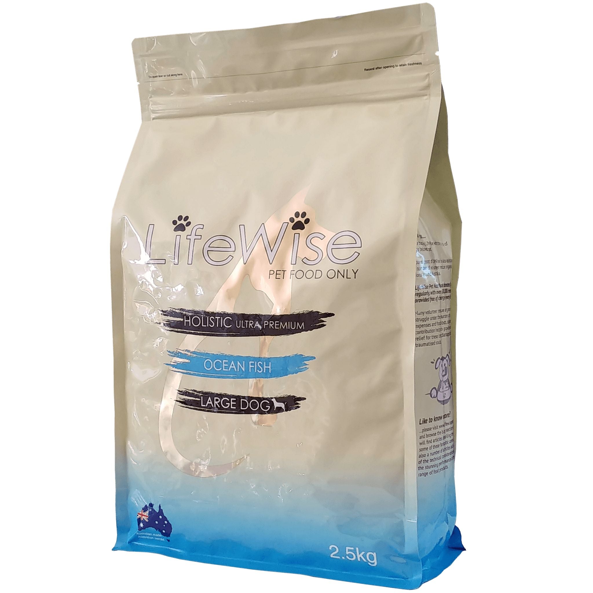 LifeWise Dry Dog Food Ocean Fish Large Bites