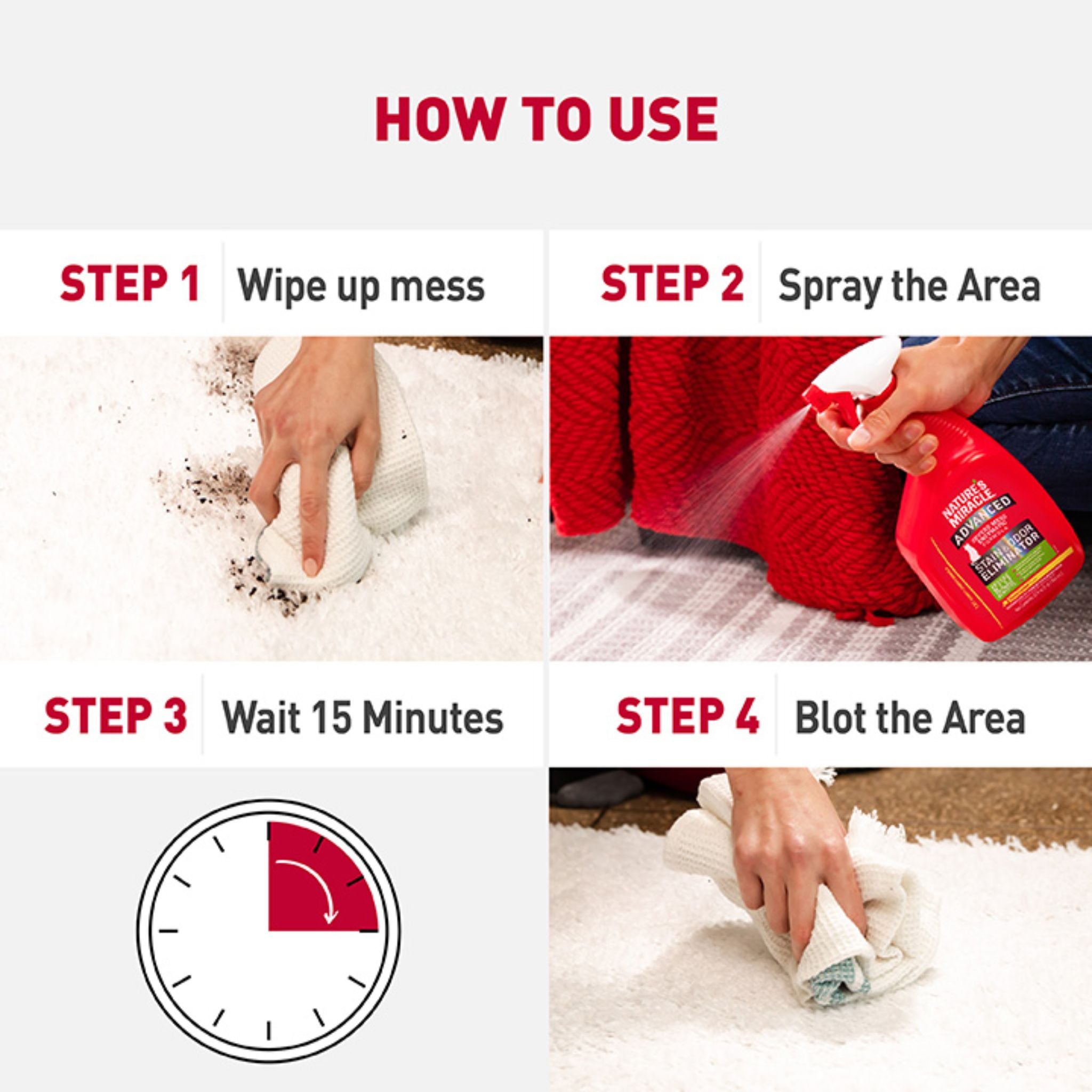 Nature's Miracle Cat Advanced Stain & Odor Remover Lemon | PeekAPaw Pet Supplies