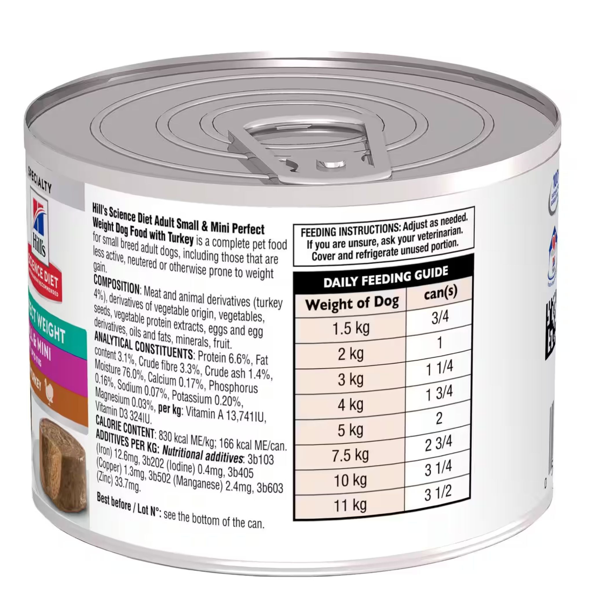 Hill's Science Diet Perfect Weight Adult Small & Mini Dog Mousse with Turkey