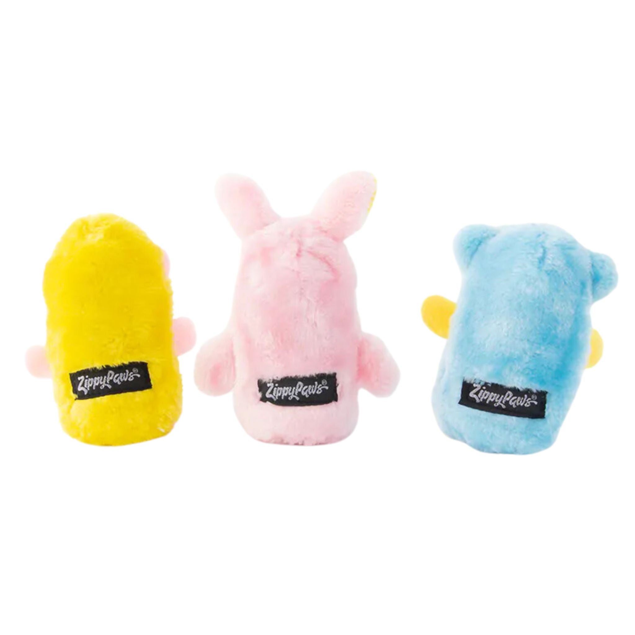 Zippy Paws Dog Toys Squeakie Buddies - 3-Pack (Bear, Bunny, Monkey)