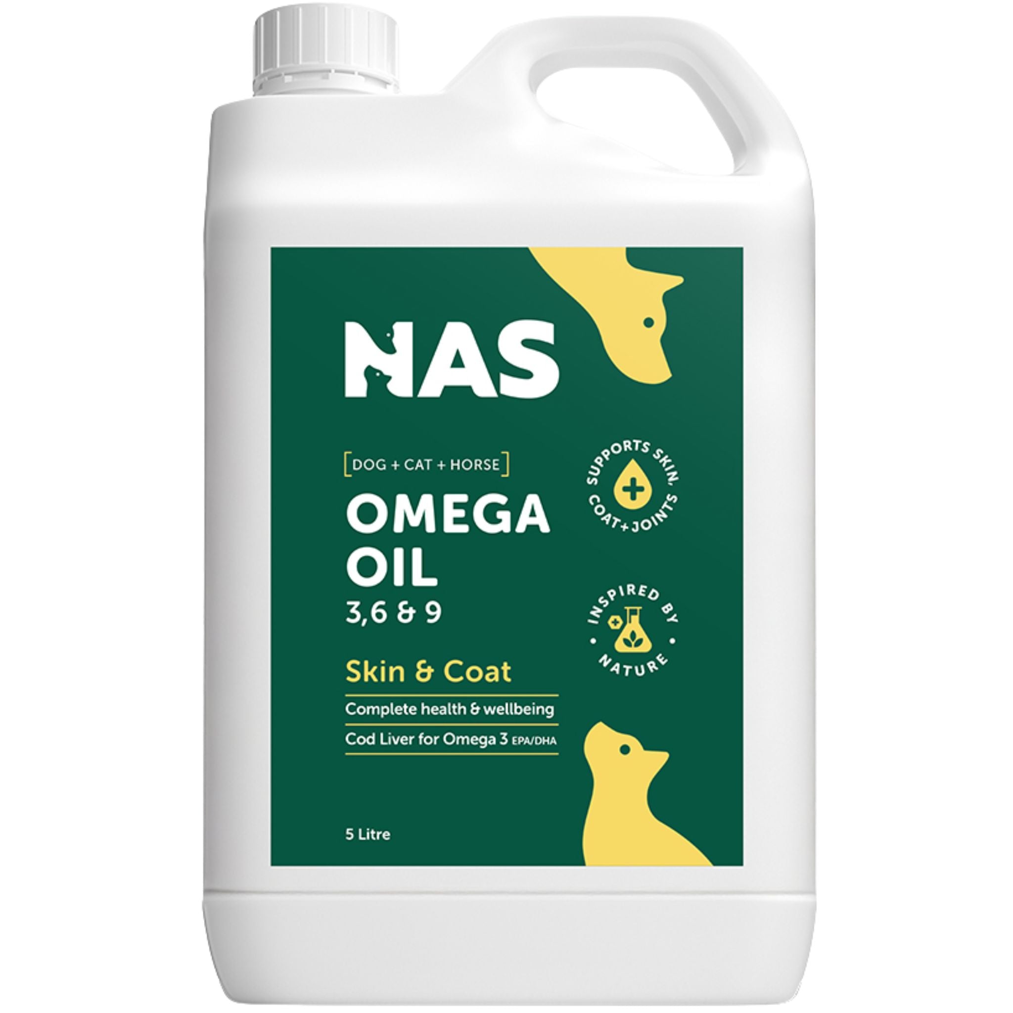 Natural Animal Solutions Omega Oil 3, 6 & 9 For Dogs, Cats, Horses & Small Animals