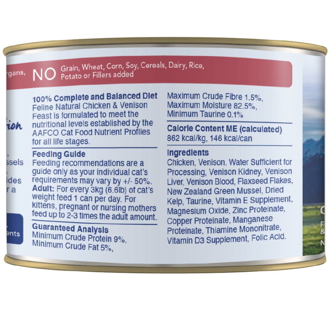 Feline Natural Canned Chicken & Venison