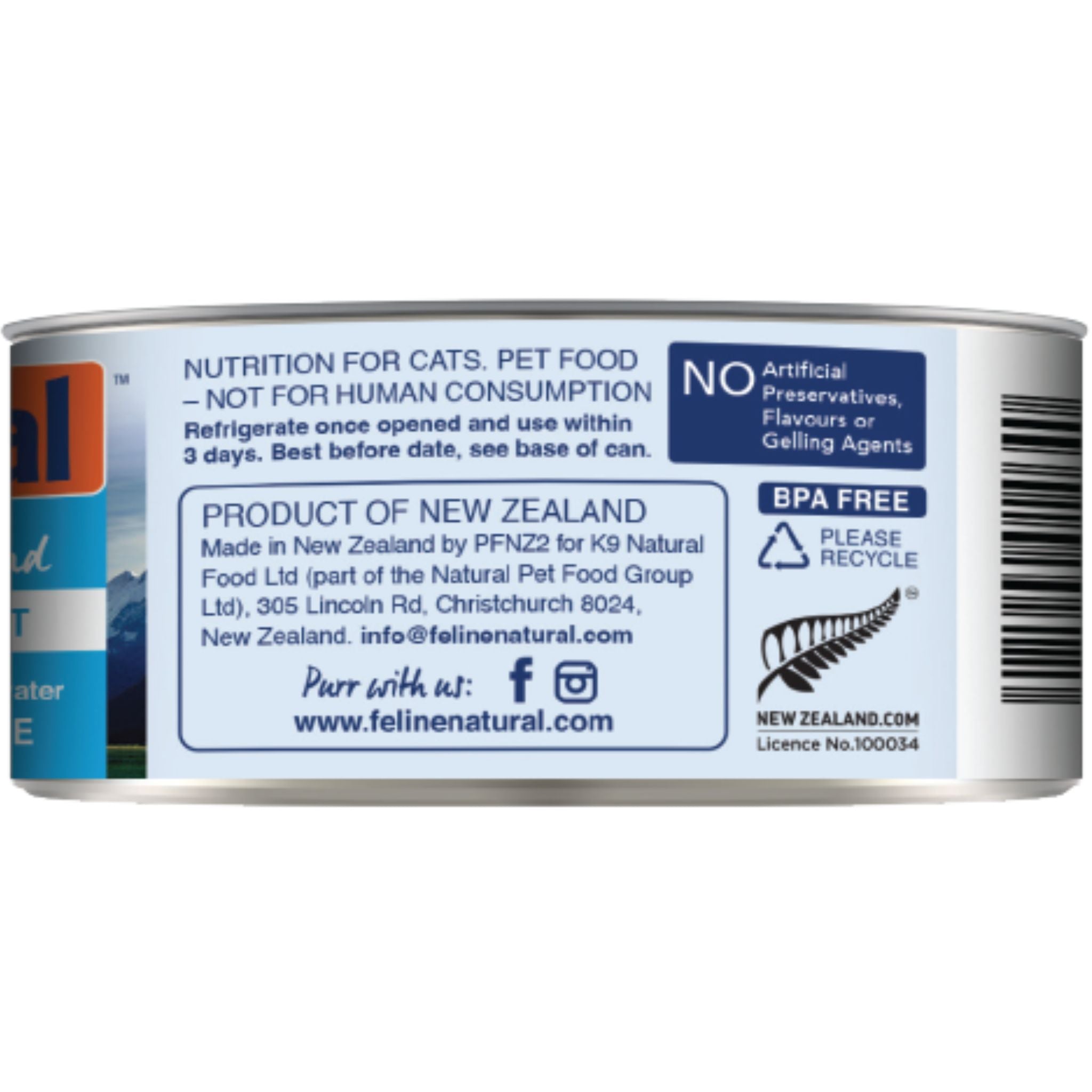 Feline Natural Canned Beef & Hoki