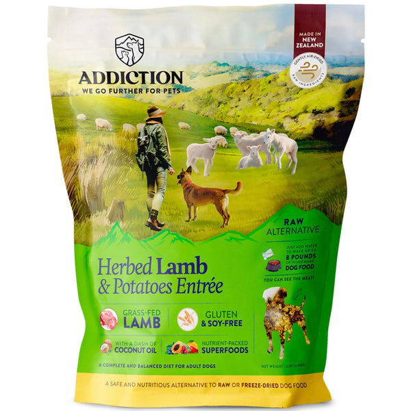 ADDICTION Herbed Lamb & Potatoes Raw Alternative Dog Food