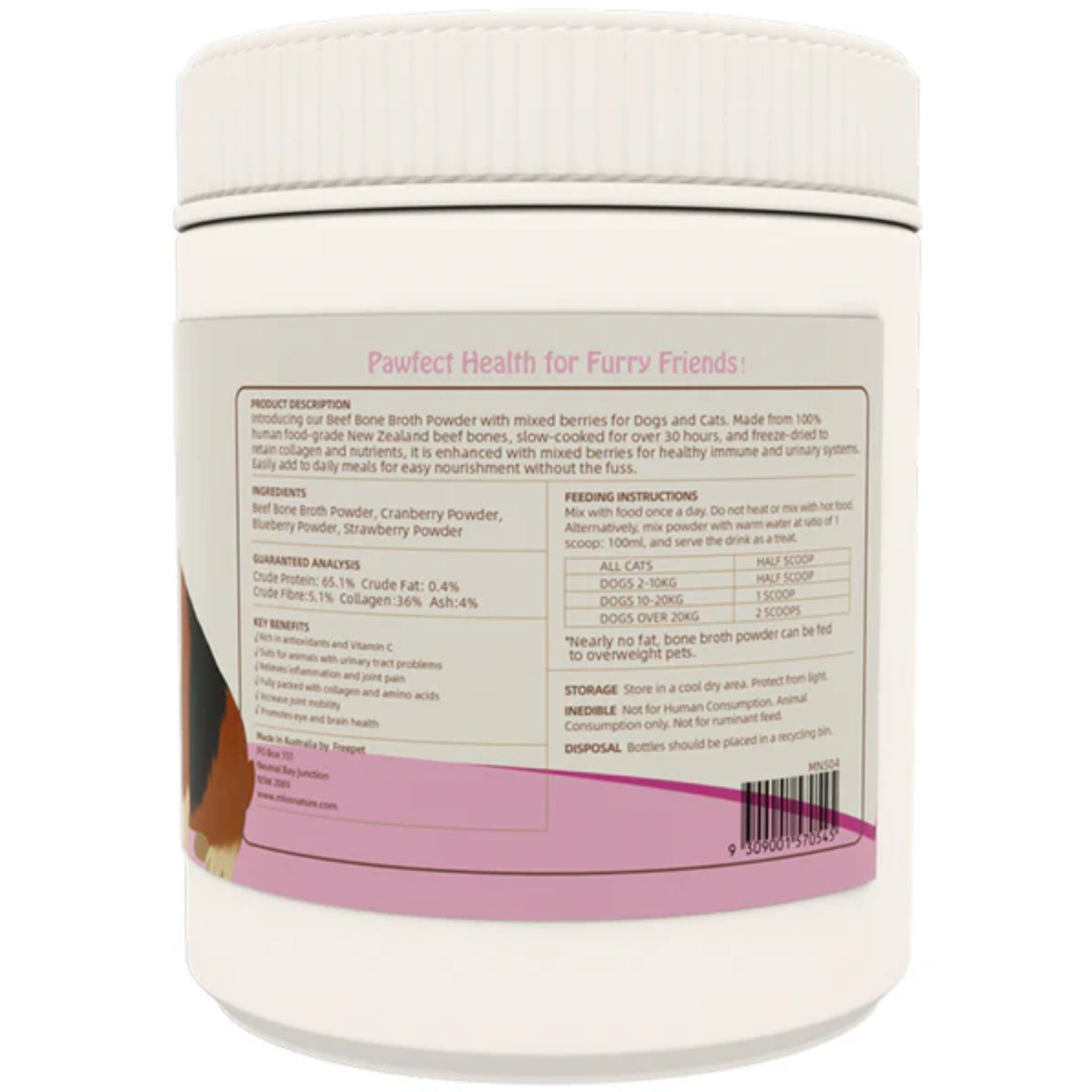 Mio''s Nature Mixed Berries Bone Broth Powder