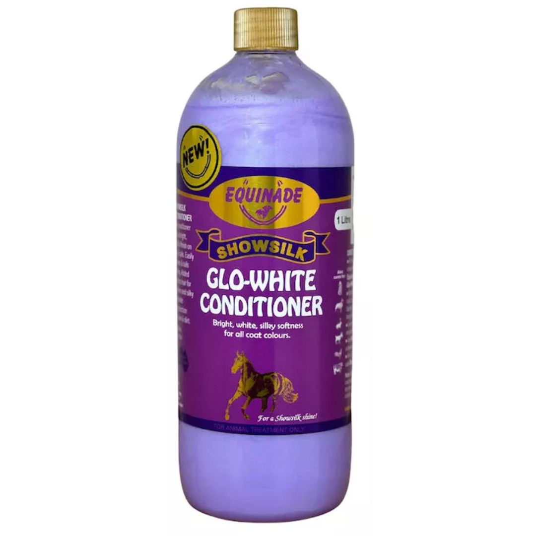 Equinade Showsilk Glo White Conditioner - 1L | PeekAPaw Pet Supplies
