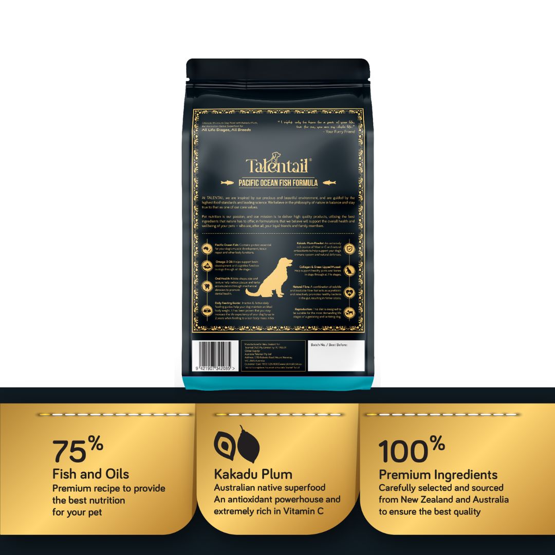 Talentail Ultimate Premium Dry Dog Food Pacific Ocean Fish