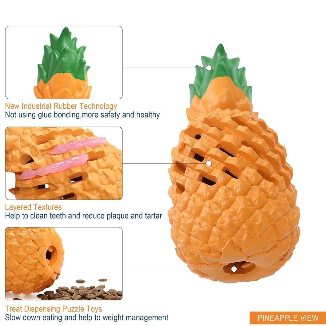 Petopia Ultra Tough Dog Toy Pawsome Pineapple - Mini | PeekAPaw Pet Supplies