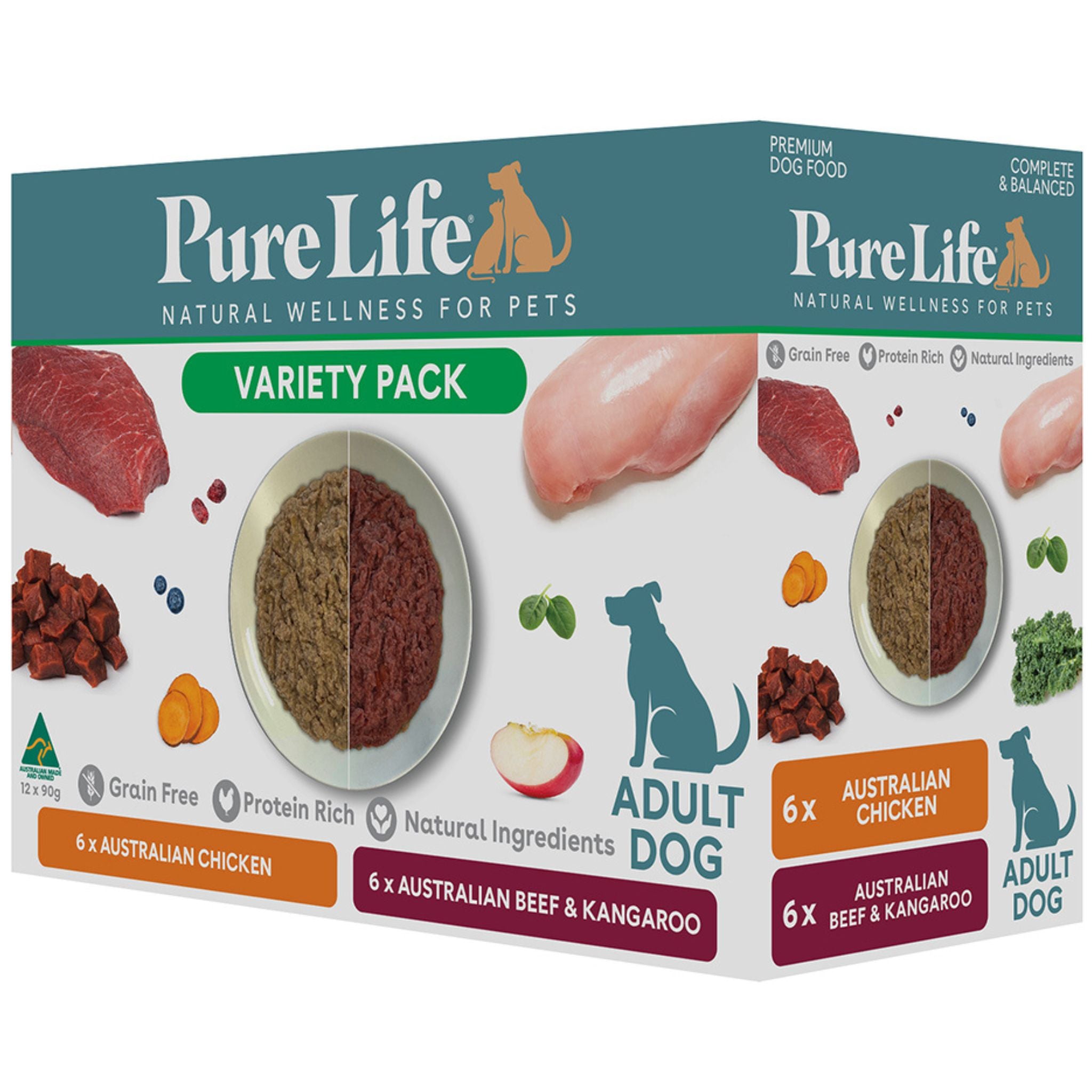 Pure Life Wet Dog Food Variety Pack
