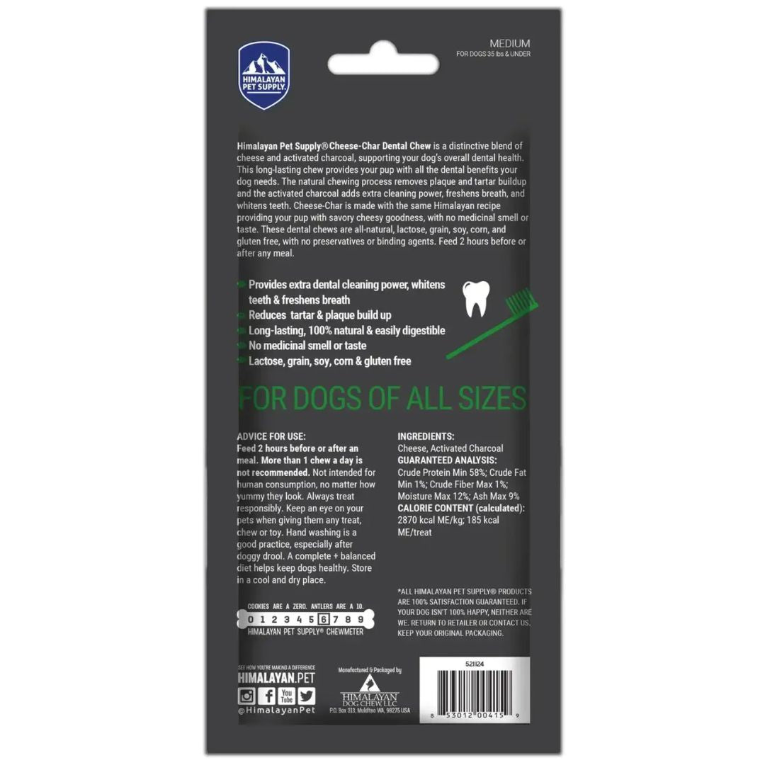 Himalayan Dog Chew - Cheese-Char - Medium | PeekAPaw Pet Supplies