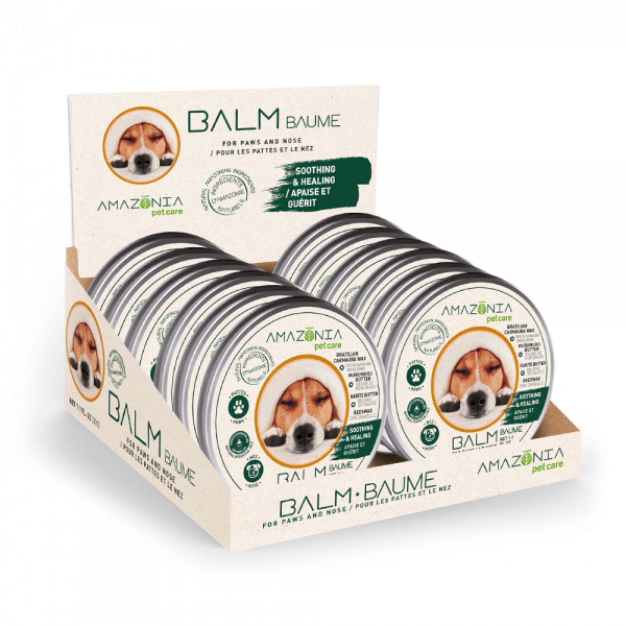 Amazonia Brazilian Carnauba Wax Balm For Paws And Nose For Dogs 30g | PeekAPaw Pet Supplies