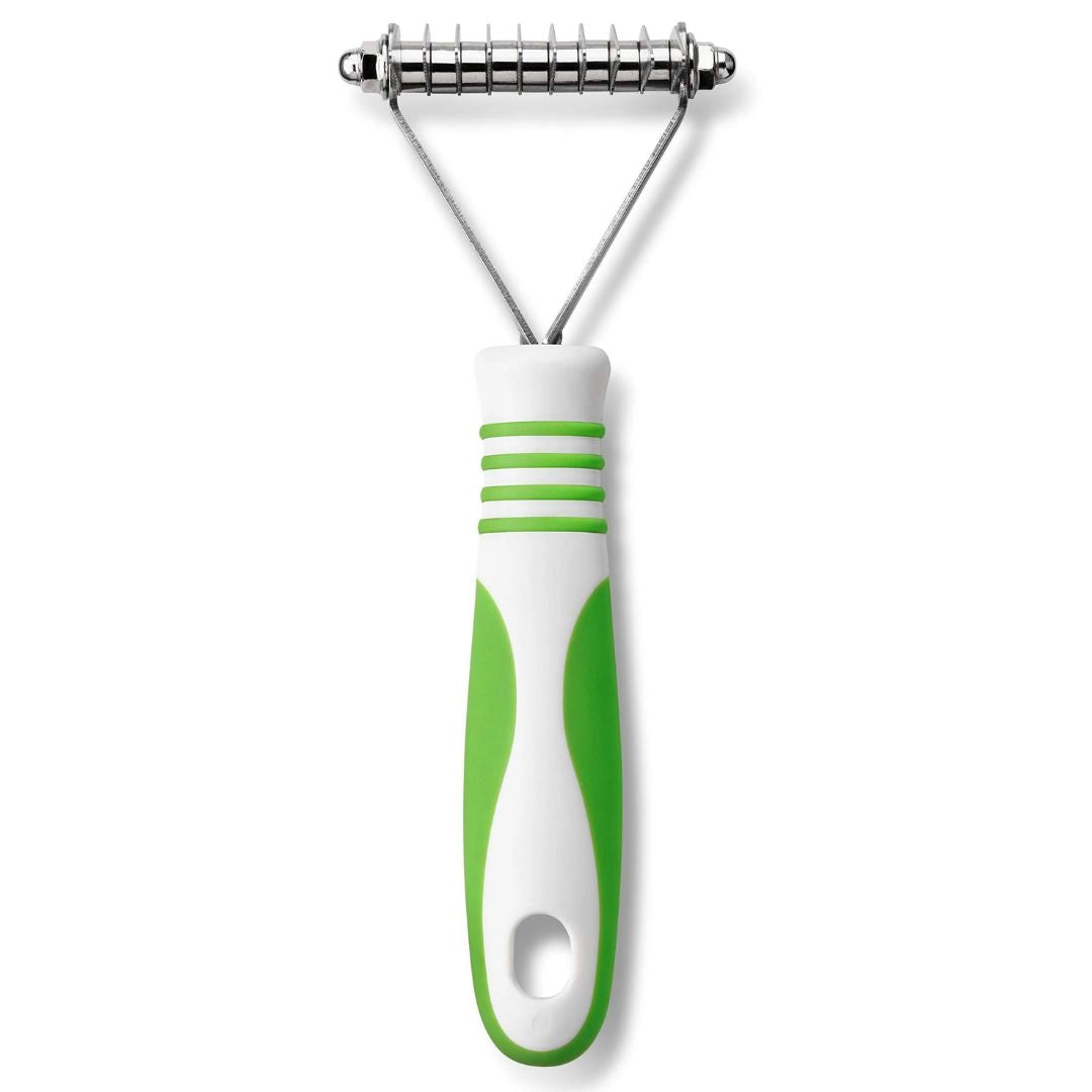 Andis Pet Grooming Dematting Rake White Lime Green | PeekAPaw Pet Supplies