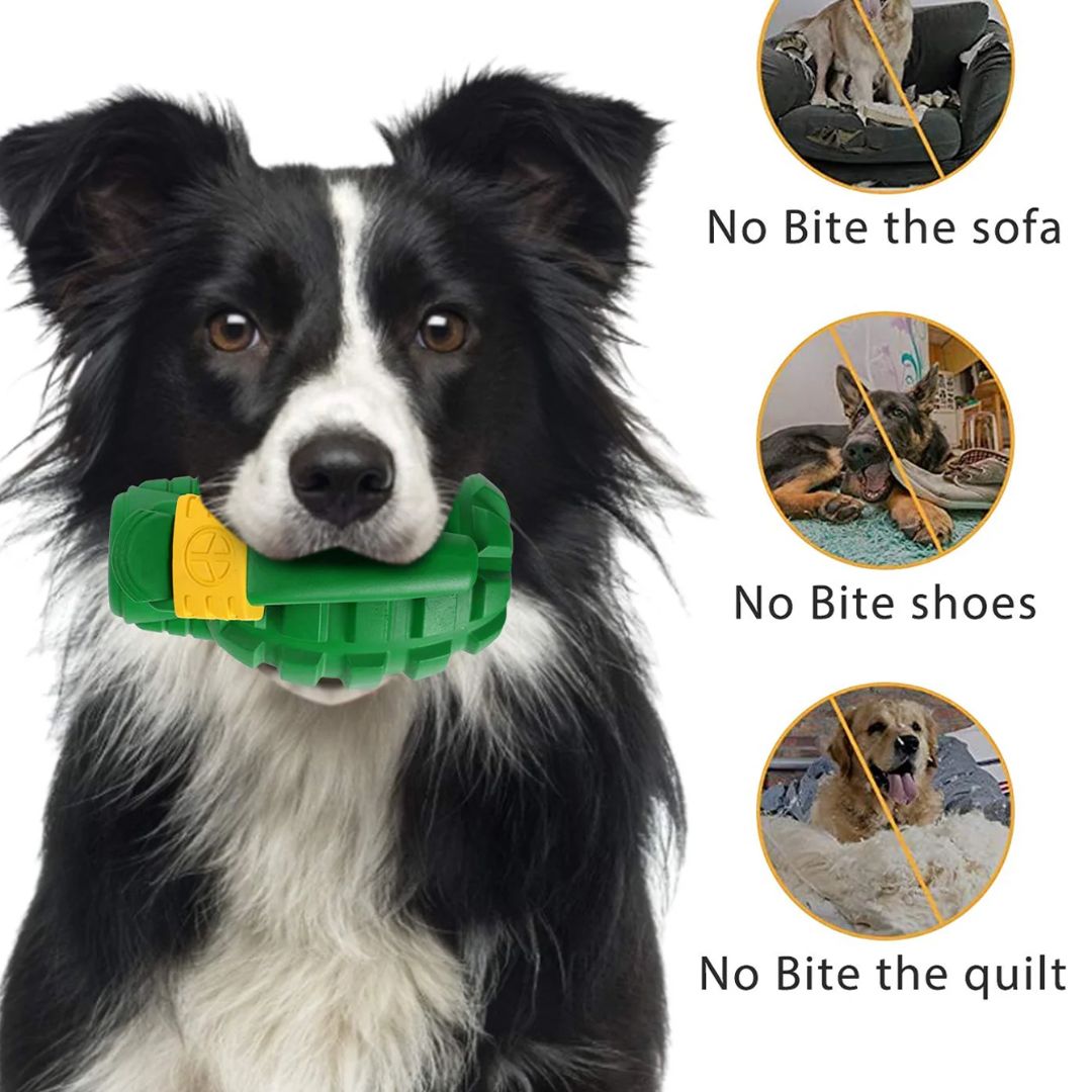 Petopia Ultra Tough Dog Toy Hand Grenade - Default Title | PeekAPaw Pet Supplies