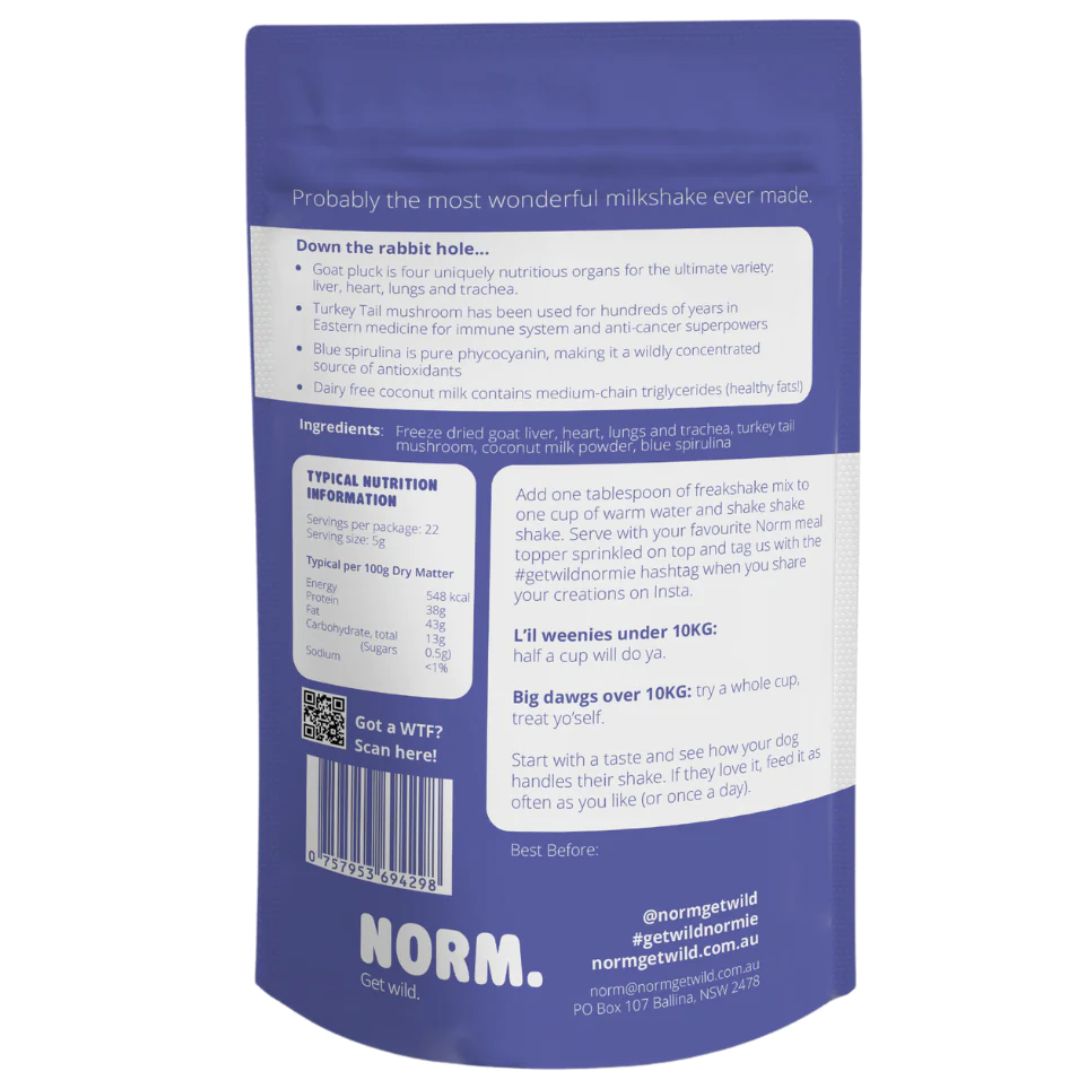 Norm Alice In Wonderland Freakshake - Back | PeekAPaw Pet Supplies