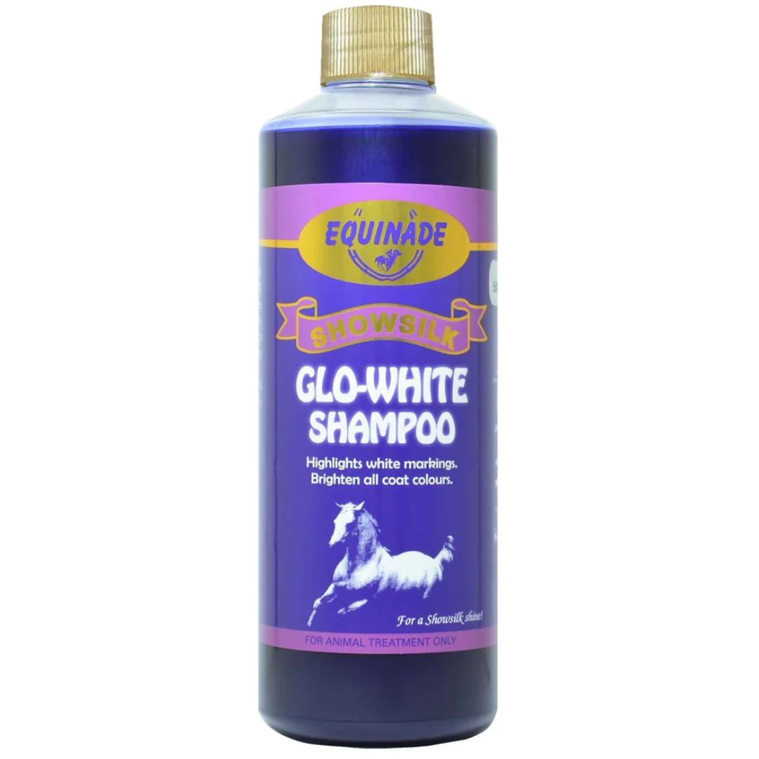 Equinade Showsilk Glo White Shampoo - 500ml | PeekAPaw Pet Supplies