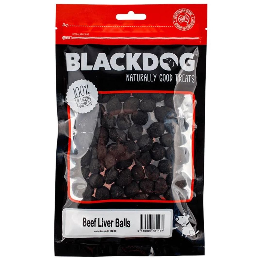 Blackdog Beef Liver Balls Dog Treats - 1kg | PeekAPaw Pet Supplies