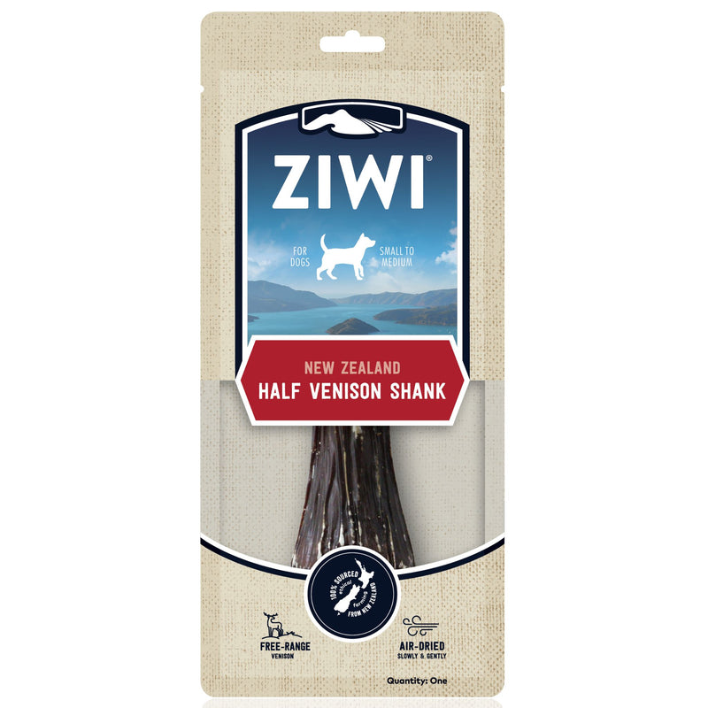 ZIWI Dog Treats Venison Shank Bone - Half | PeekAPaw Pet Supplies