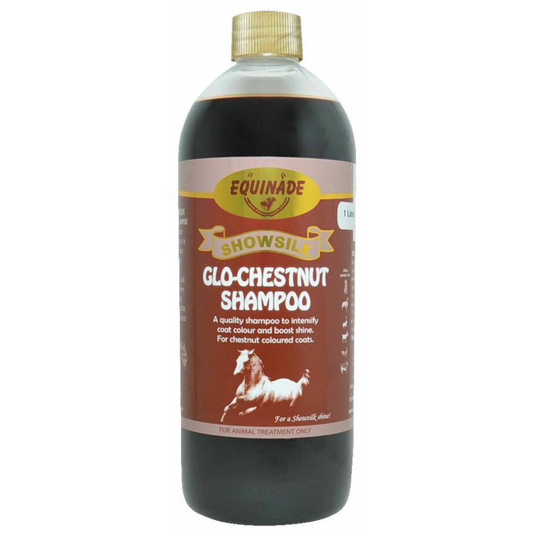 Equinade Showsilk Glo Chestnut Shampoo - 1L | PeekAPaw Pet Supplies