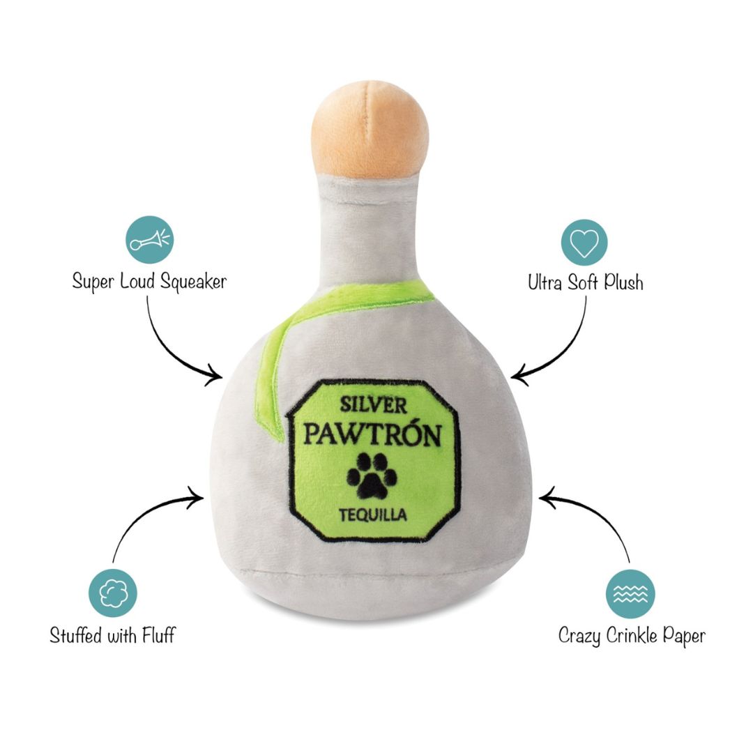 Fringe Studio Plush Dog Toy - Pawtron Tequila | PeekAPaw Pet Supplies