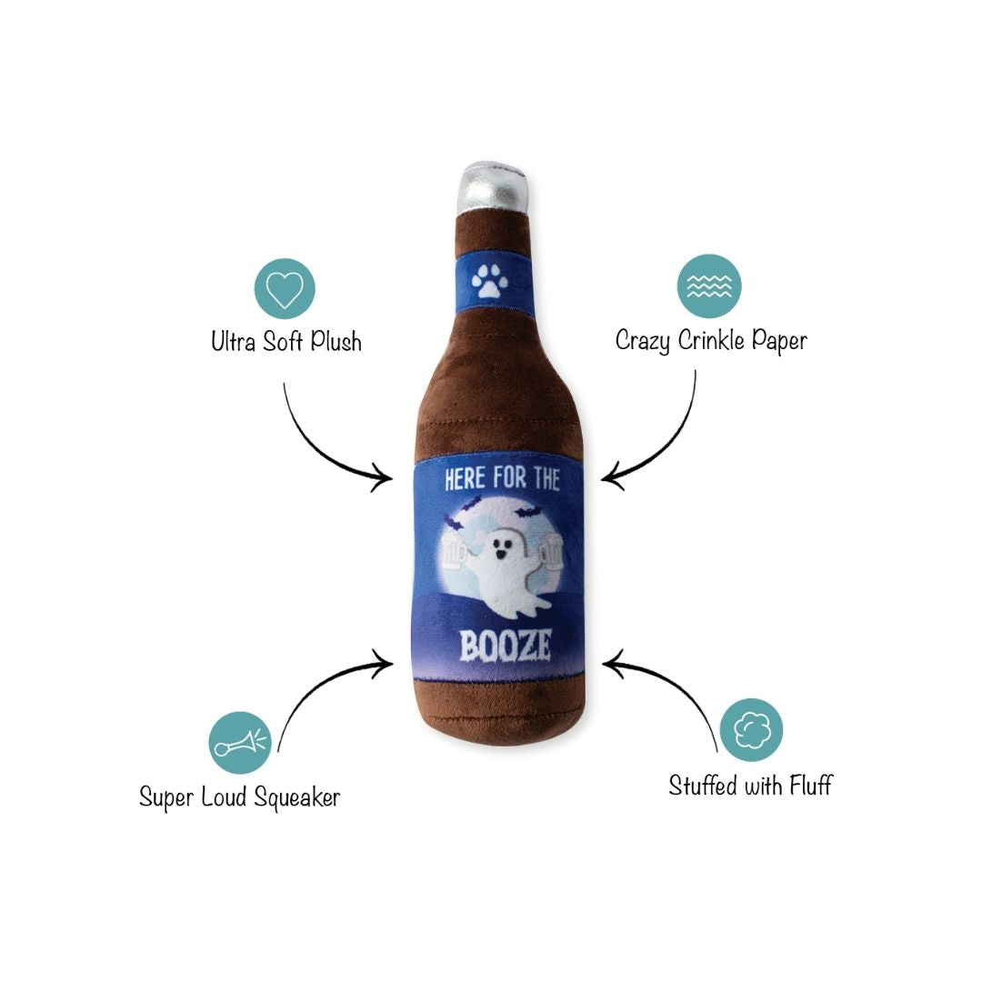 Fringe Studio Halloween Plush Squeaker Dog Toy - Here For The Boo-Zee | PeekAPaw Pet Supplies