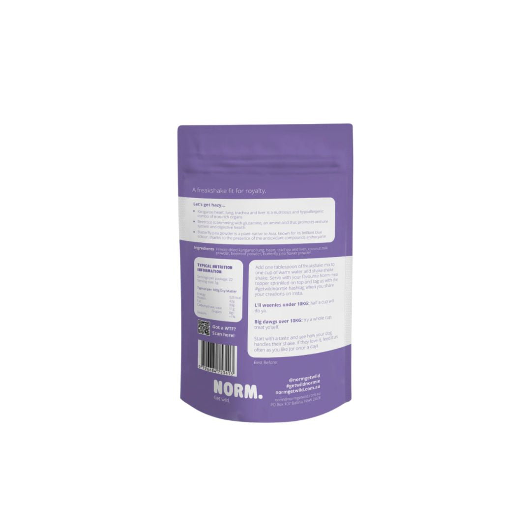 Norm Purple Haze Freakshake - Back | PeekAPaw Pet Supplies