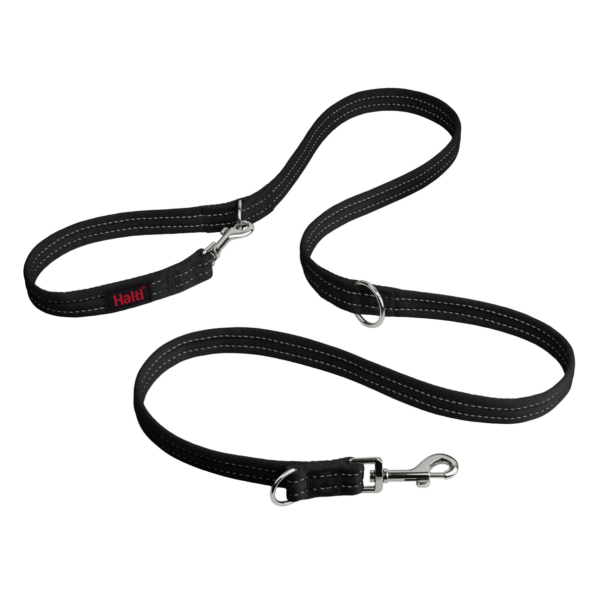 Halti Training Lead in black with sliding rings and trigger clips