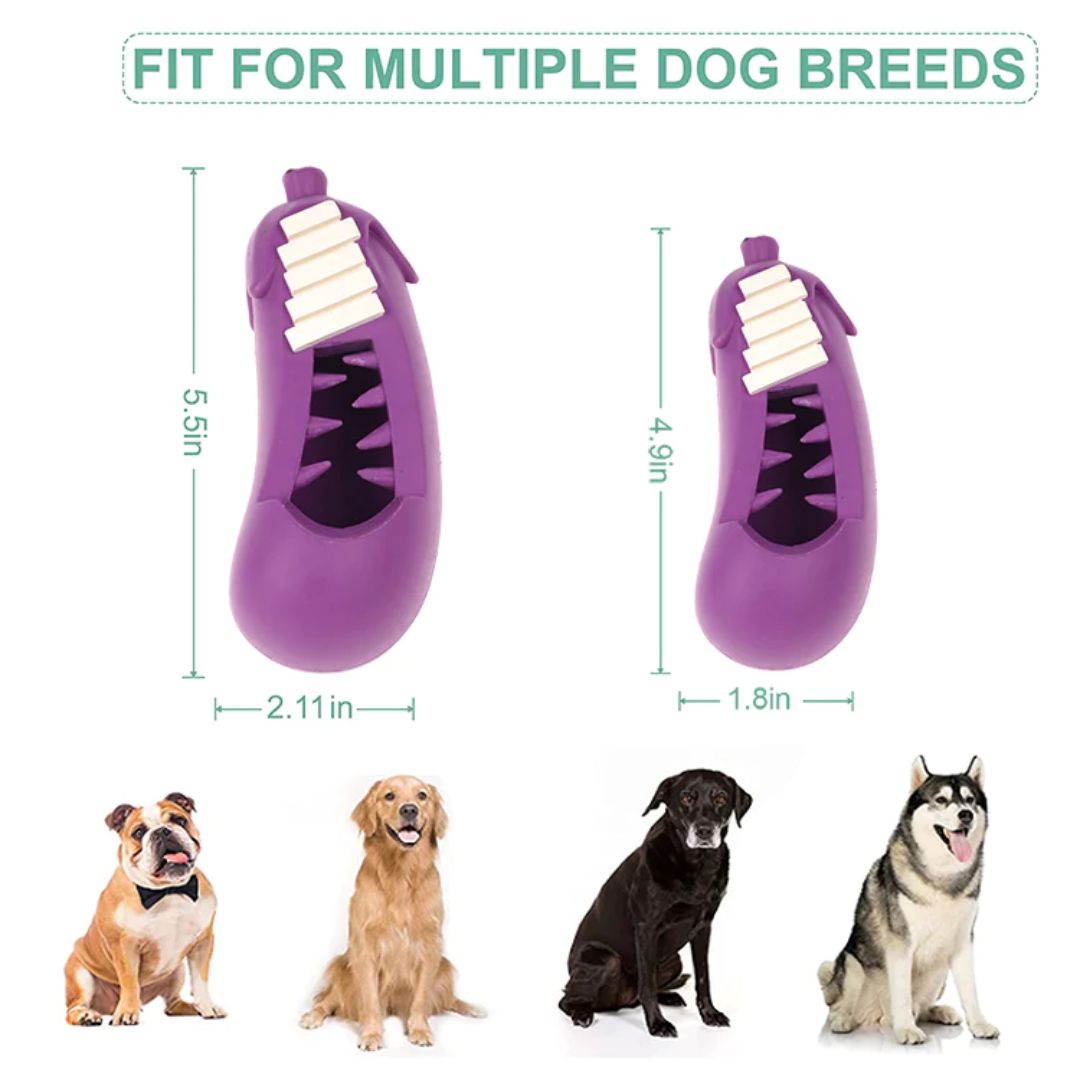 Petopia Ultra Tough Dog Toy Stuffed Eggplant