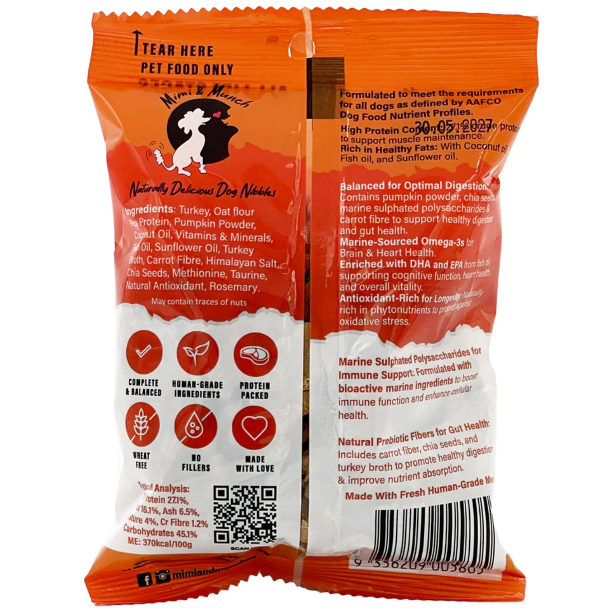 Mimi & Munch Doggios Roast Dinner Tasty Turkey Dog Food & Snack