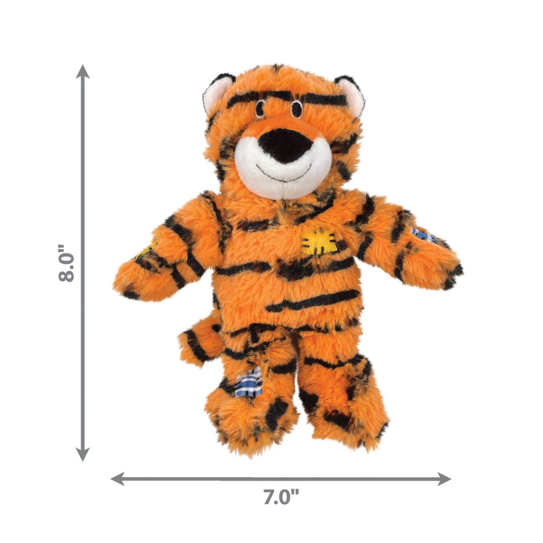 KONG Dog Toys Wild Knots Tiger | PeekAPaw Pet Supplies