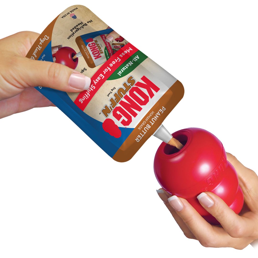 KONG Dog Treats Stuff 'N All Natural Peanut Butter  | PeekAPaw Pet Supplies