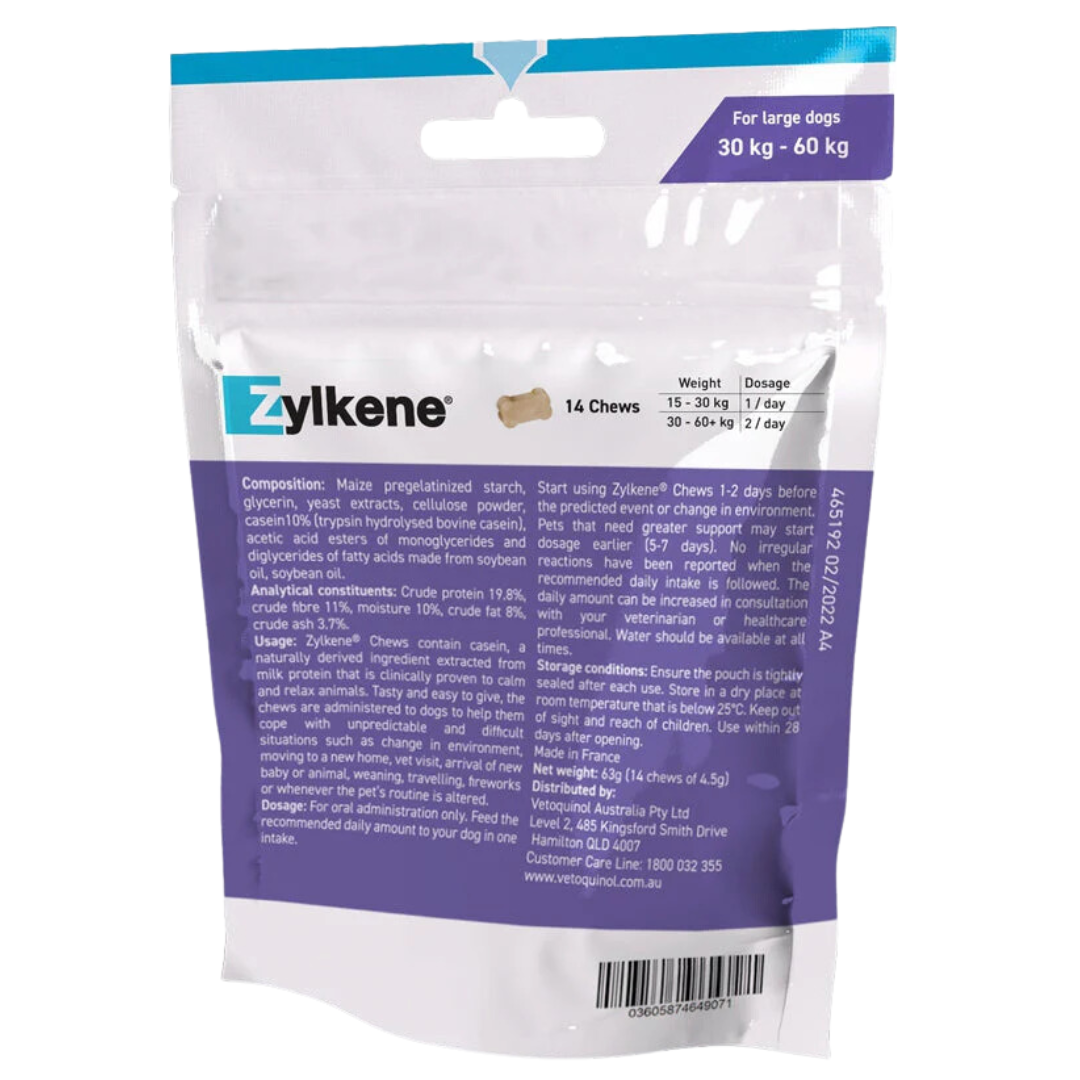 Zylkene Calming Chews for Large Dogs (450ml)