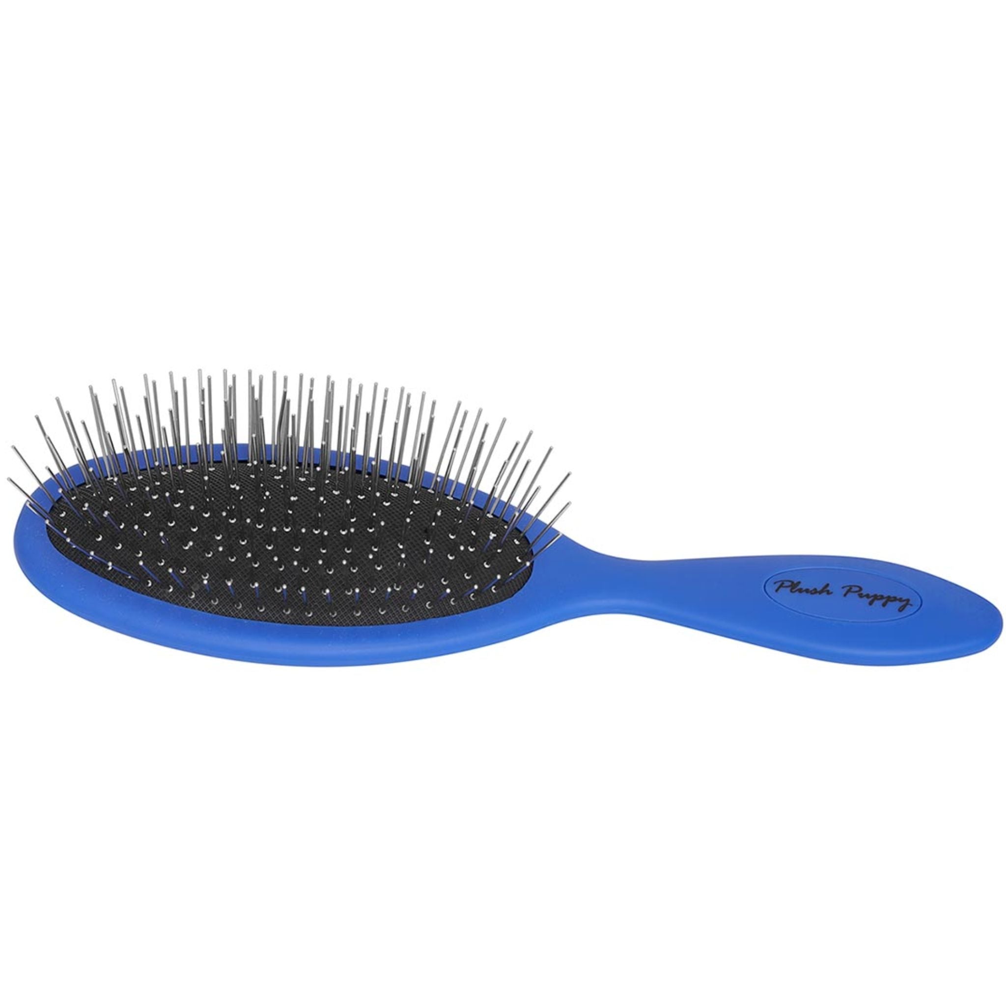 Plush Puppy Blue Long Pin Round Tip Brush Pro-Grooming Brush