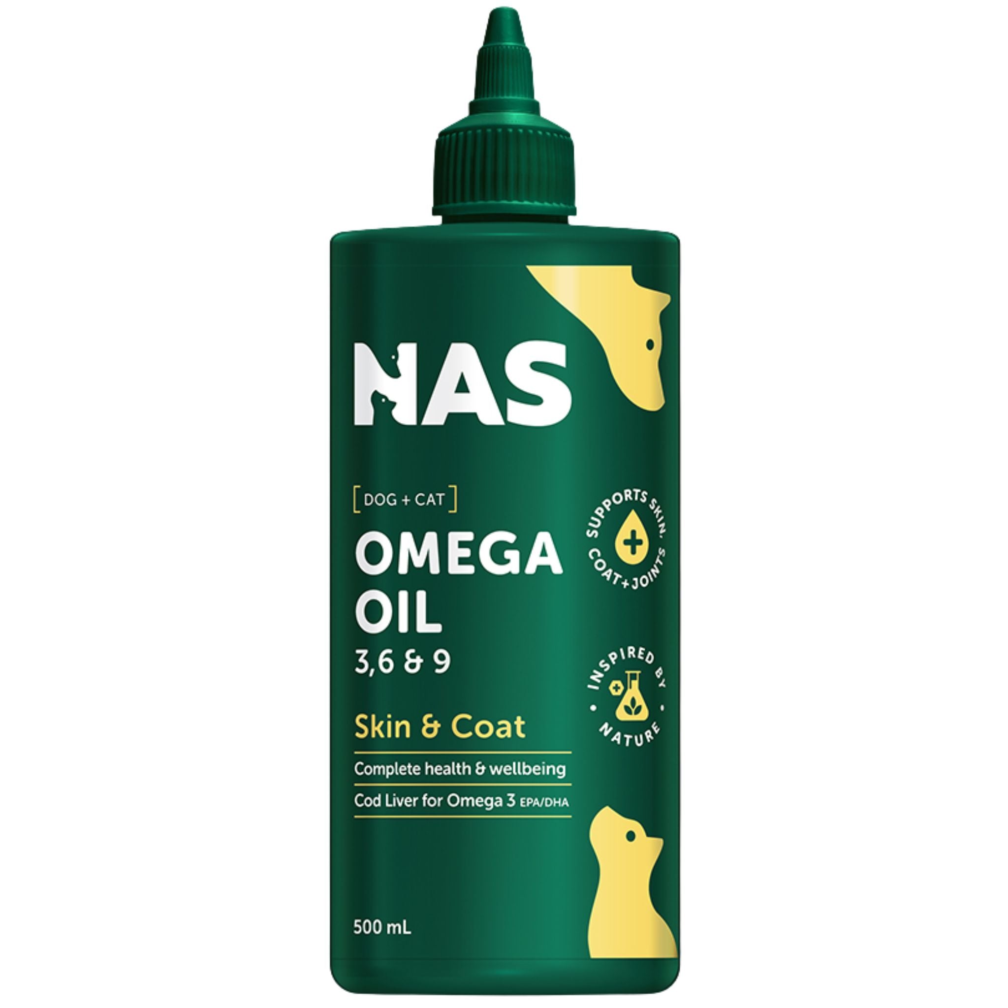 Natural Animal Solutions Omega Oil 3, 6 & 9 For Dogs, Cats, Horses & Small Animals