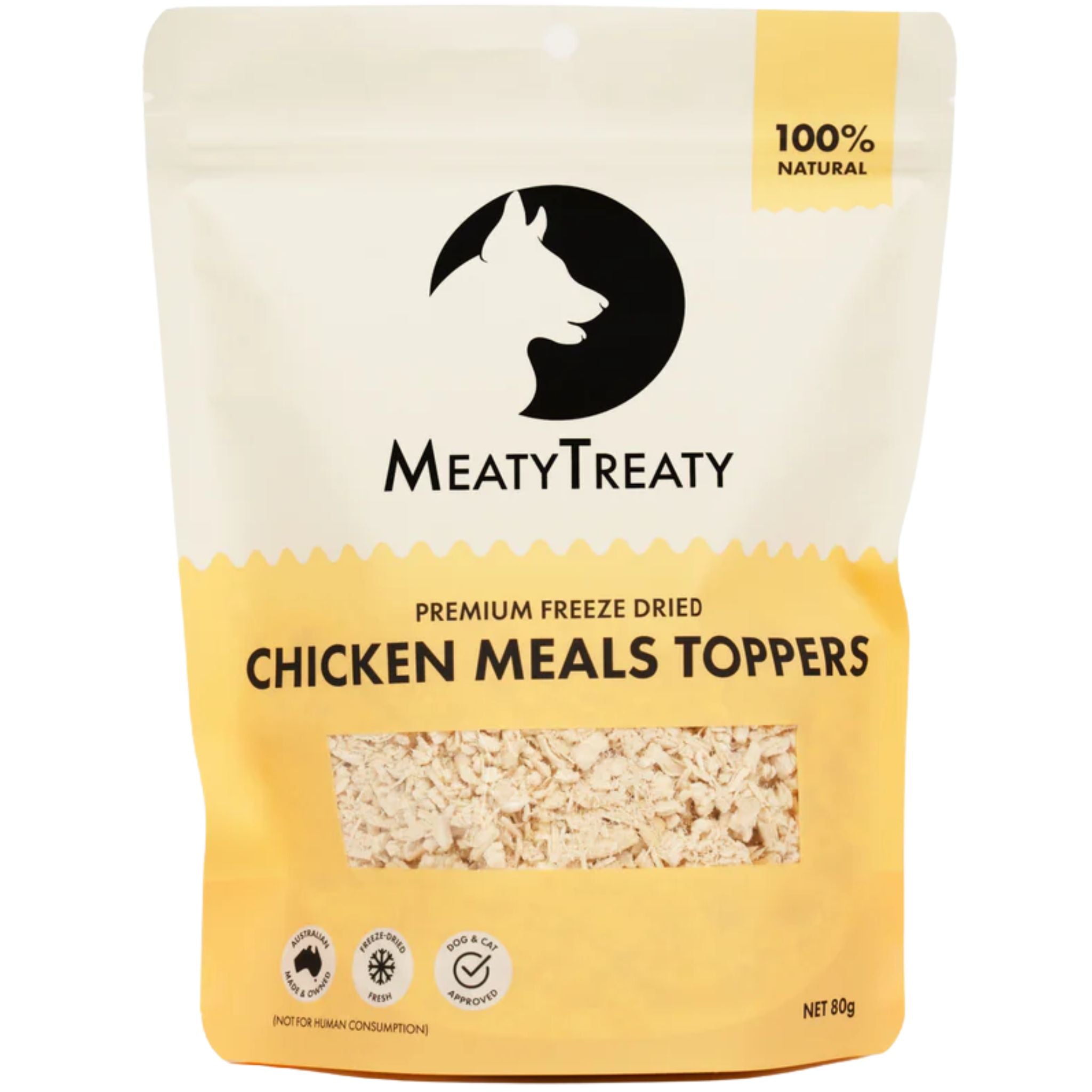 Meaty Treaty Freeze Dried Chicken Meals Topper for Cats & Dogs