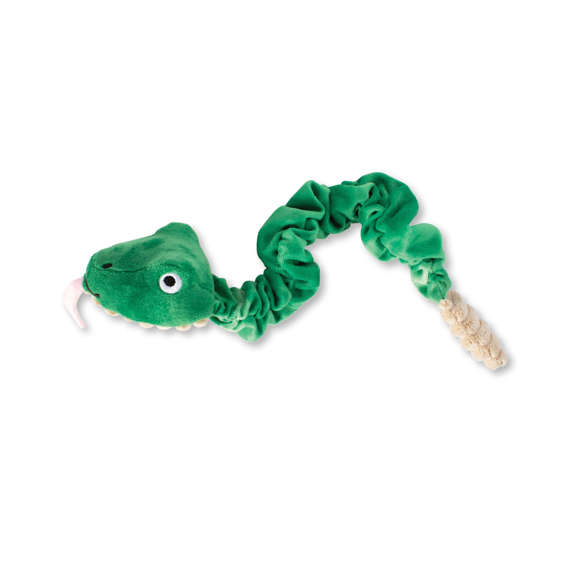Fringe Studio Tug Dog Toy - Hisses & Kisses — front view