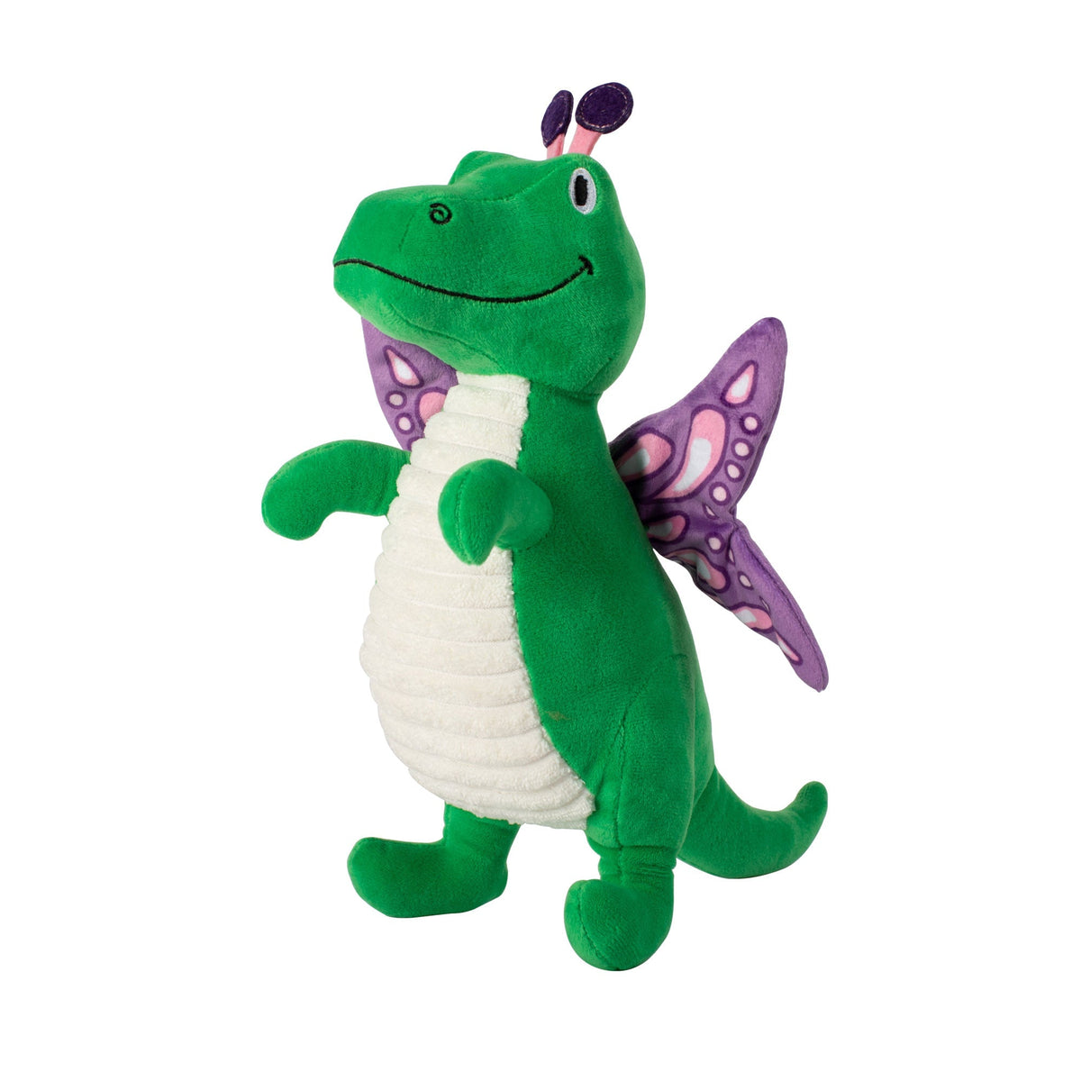 Fringe Studio Plush Squeaker Dog Toy - Flutter Rex — front view